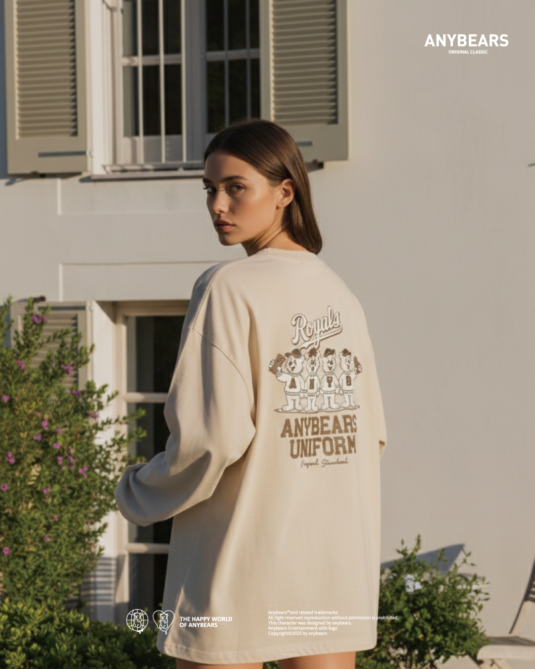 AB-CLS®大學熊 長T-S03 ANYBEARS Uniform Long-sleeved Shirt