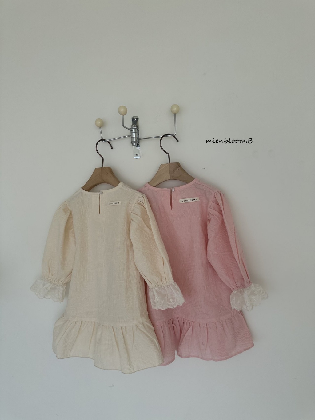 正韓春 Mien 小童蕾絲小標洋裝