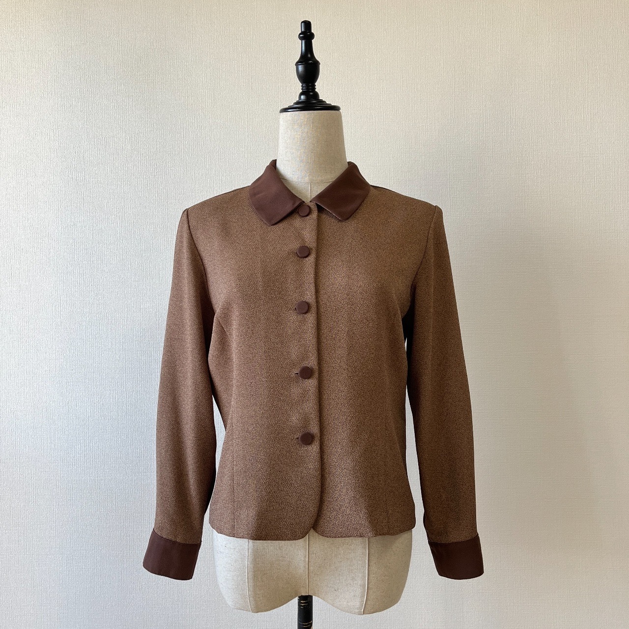 日本製啡色古著上衣