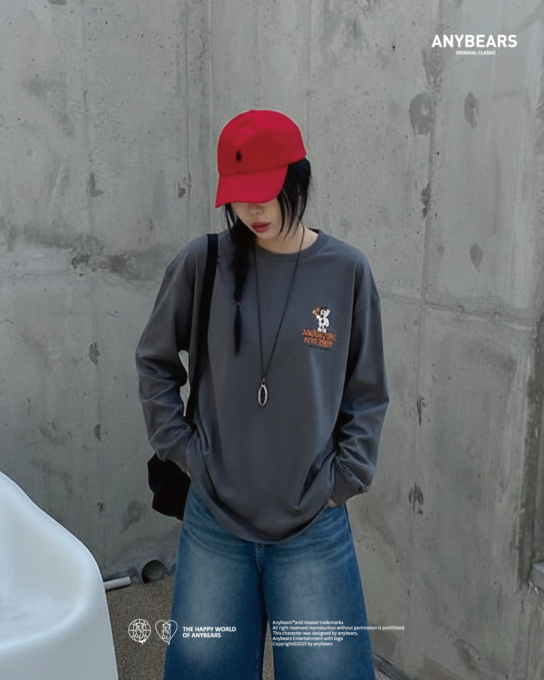 AB-CLS®大學熊 長T-S03 ANYBEARS Uniform Long-sleeved Shirt