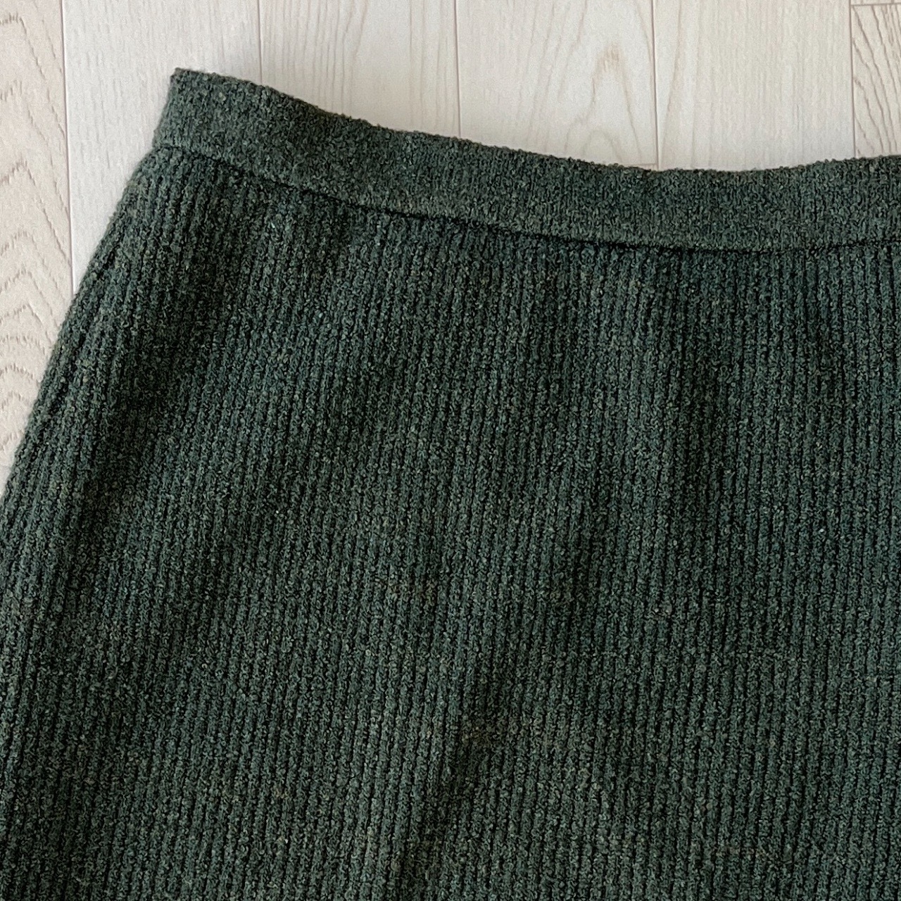 Leilian墨綠色針織半裙
