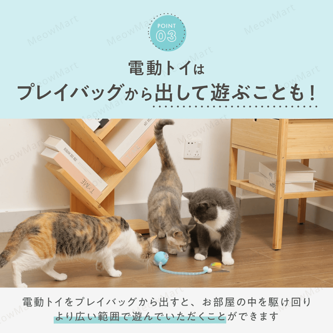 Necoichi 透明電動躲貓貓玩具