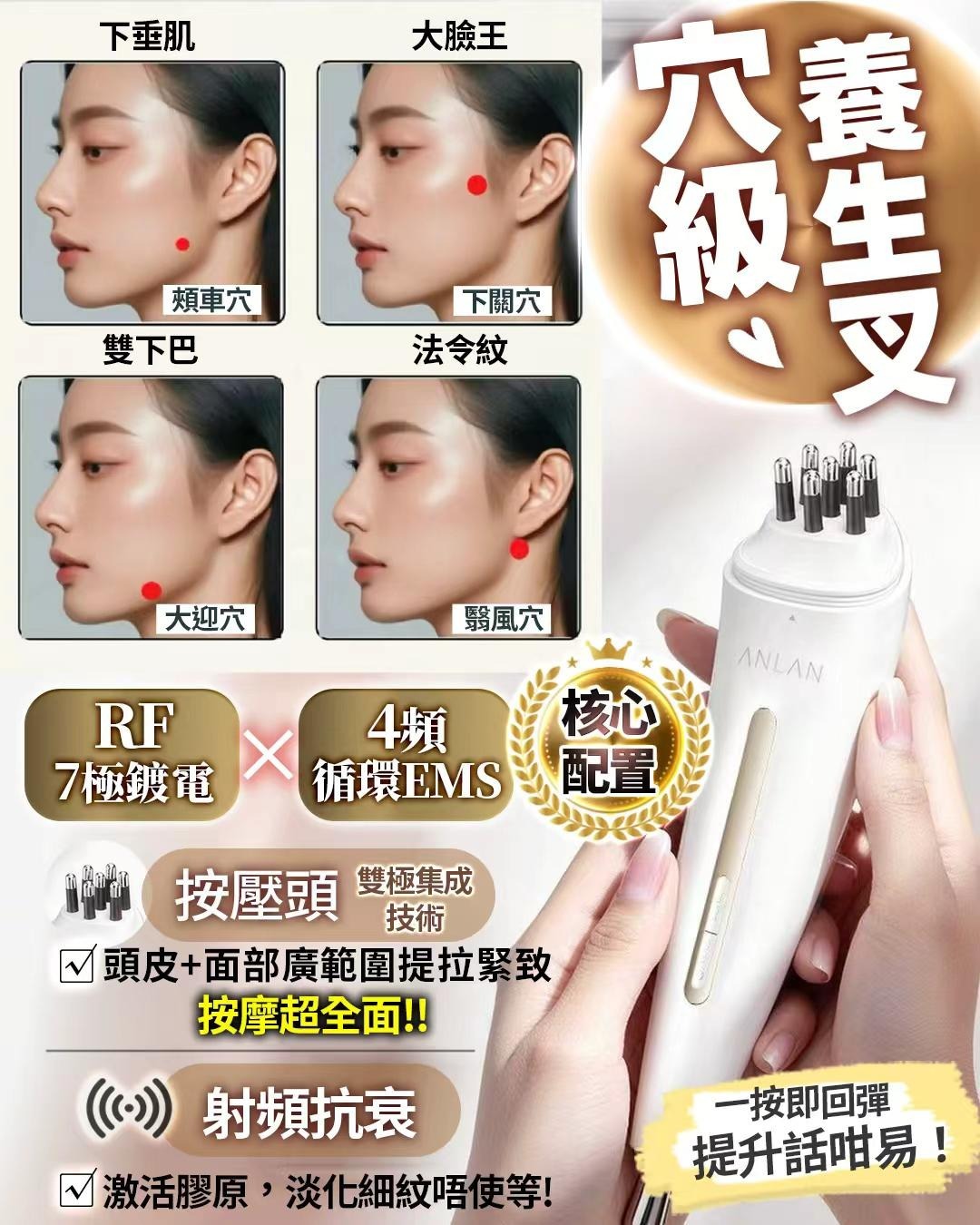 穴級養生叉  Z891(2-3星期寄出）