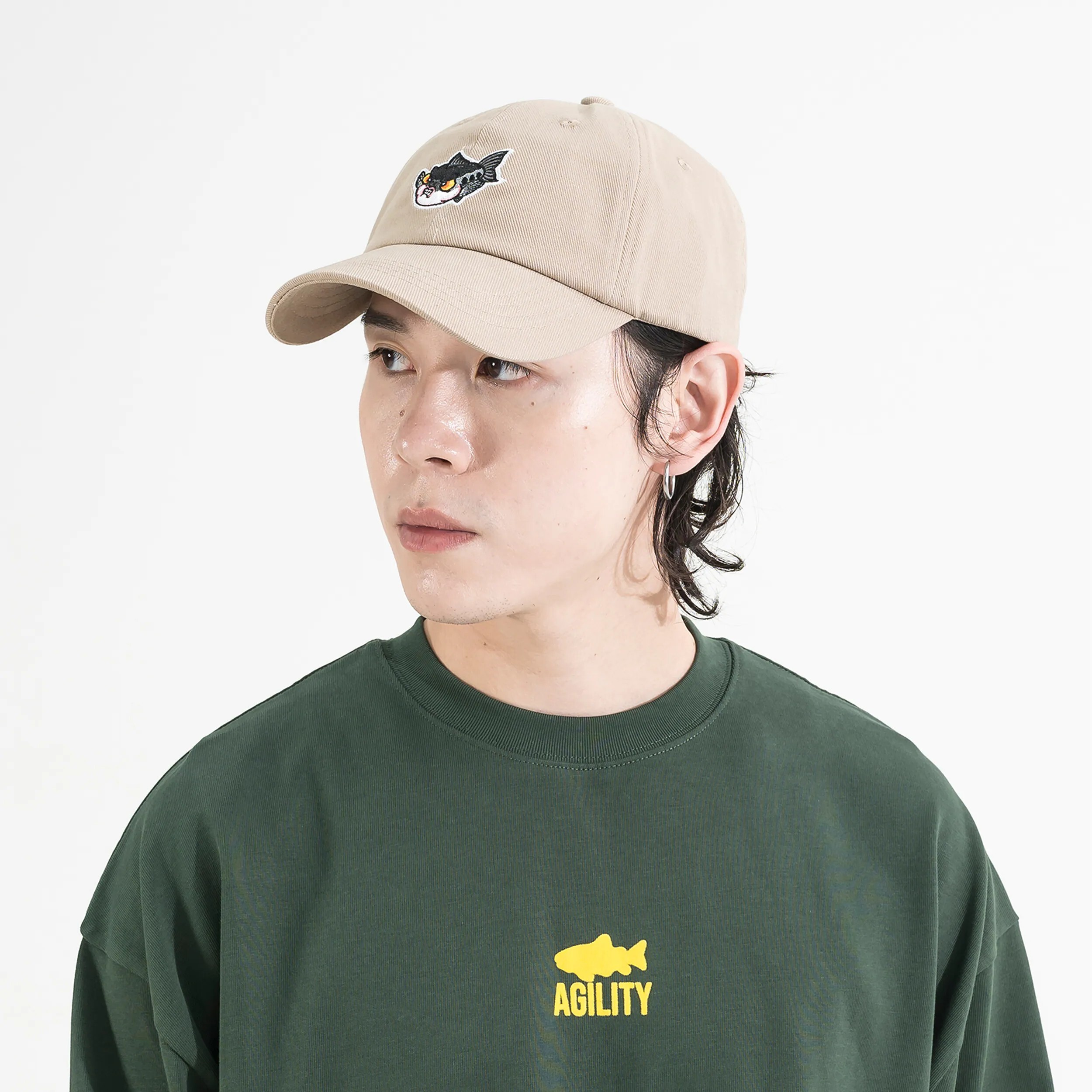 AGILITY Embroidery 6 Panel Cap 鮭豚刺繡 棒球帽 [A-CA3]