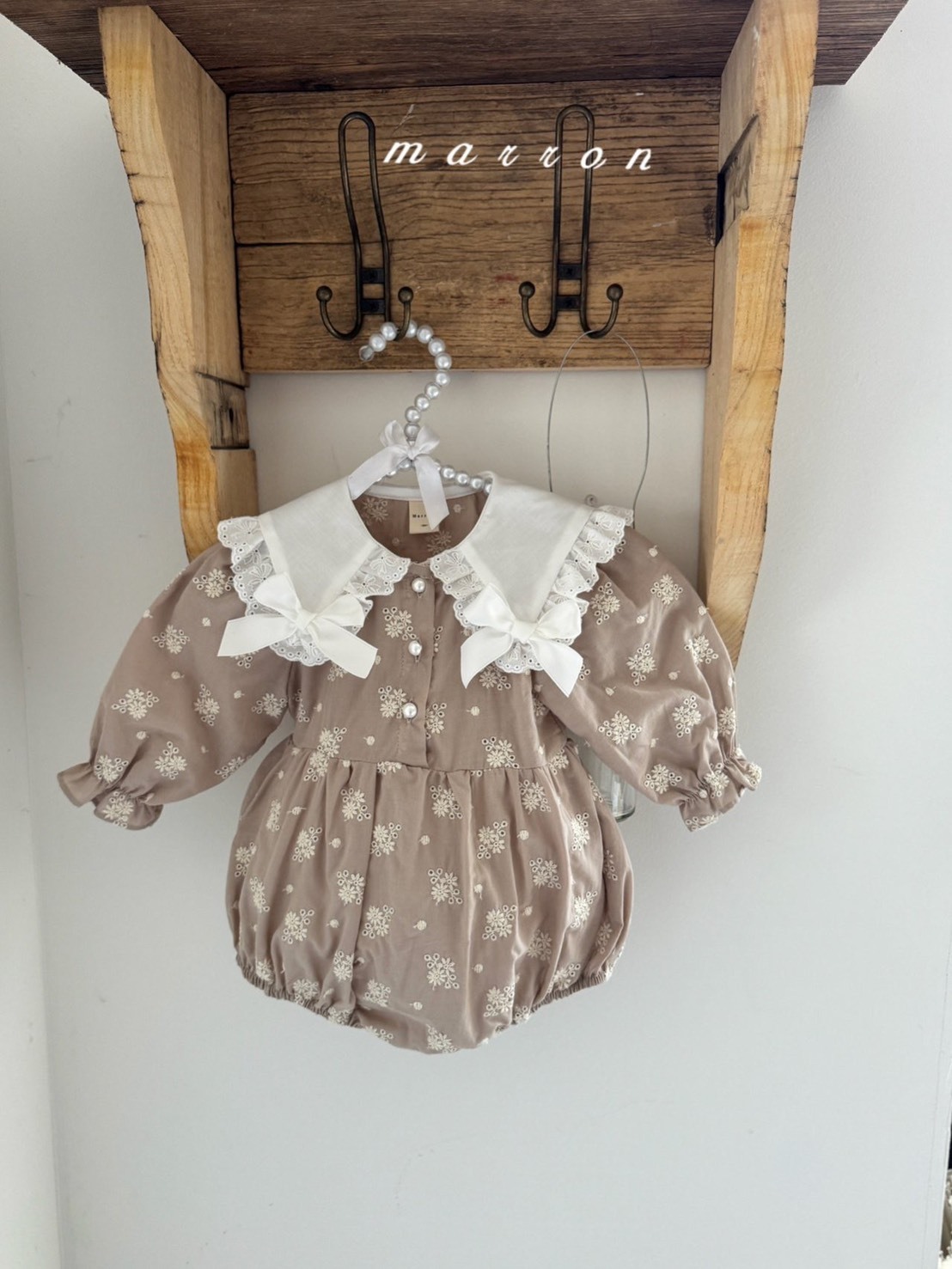 奶霜蝴蝶結包屁衣