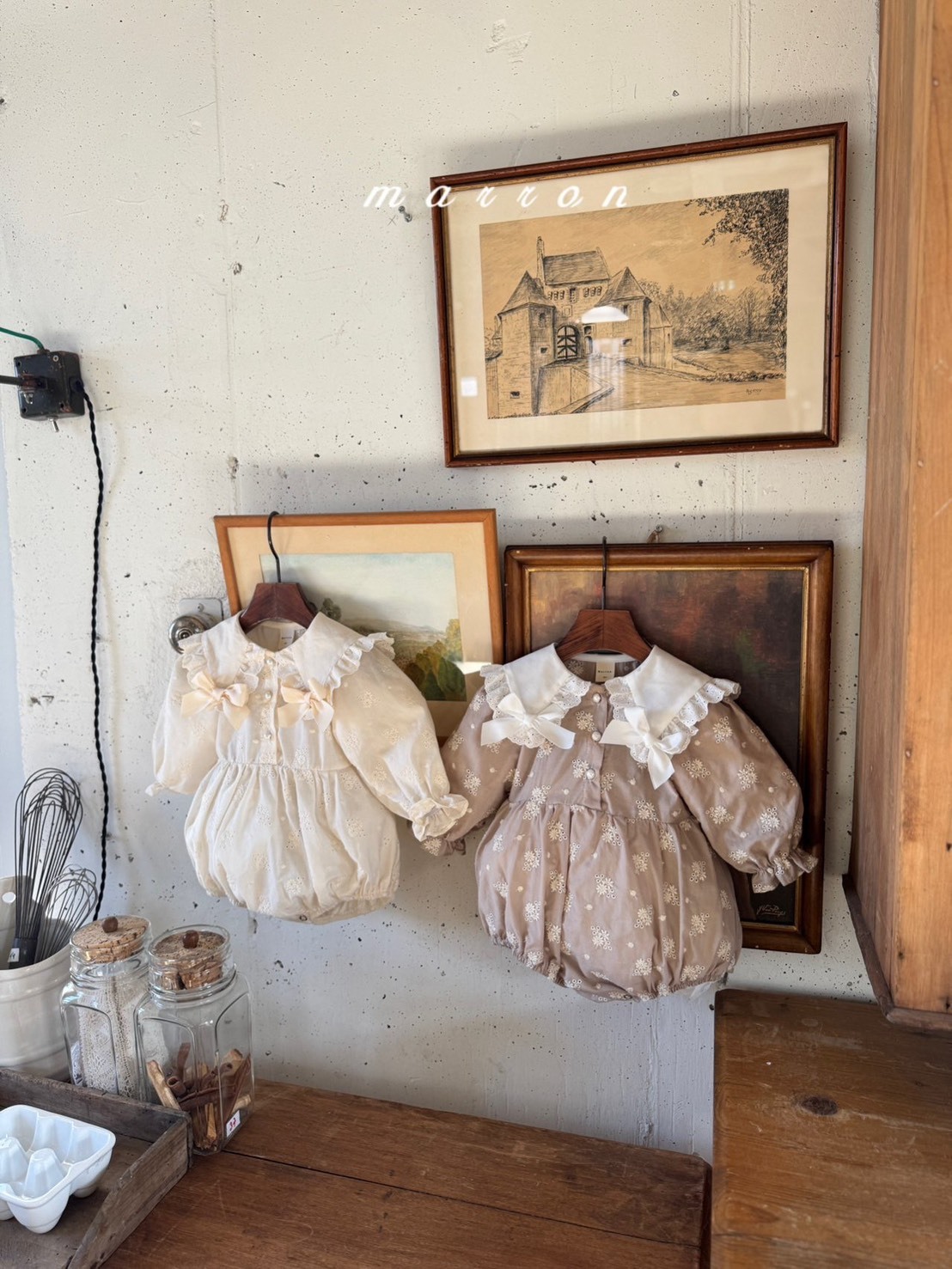 奶霜蝴蝶結包屁衣