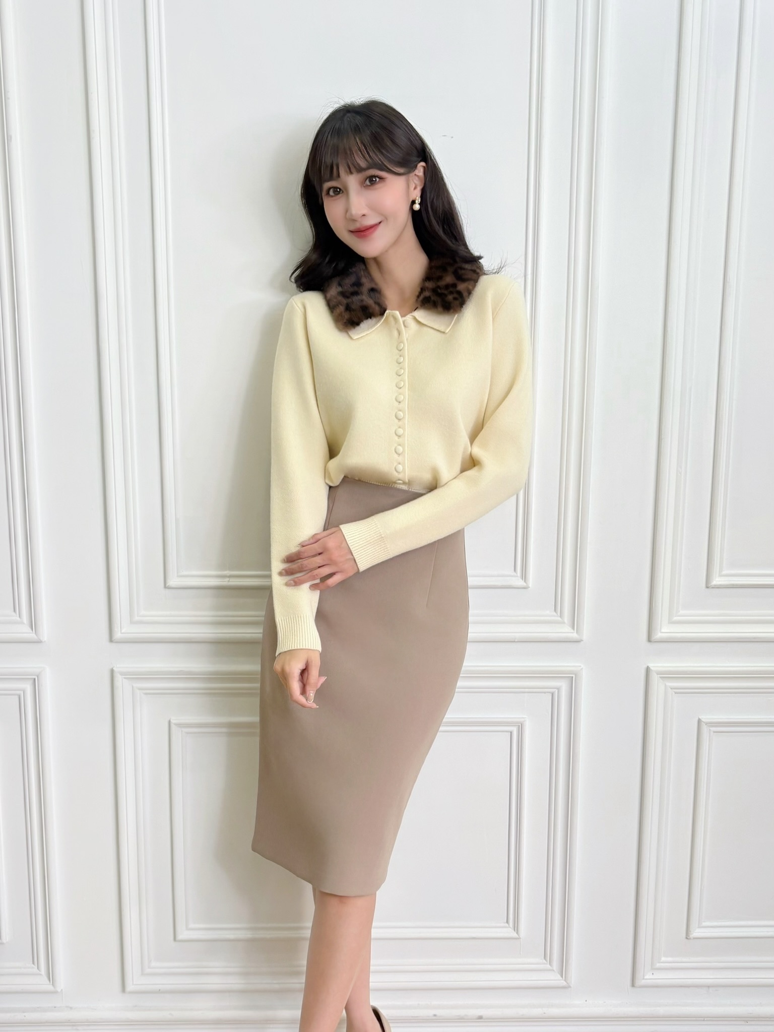 (經典必備!)秋冬10色窄裙-沙