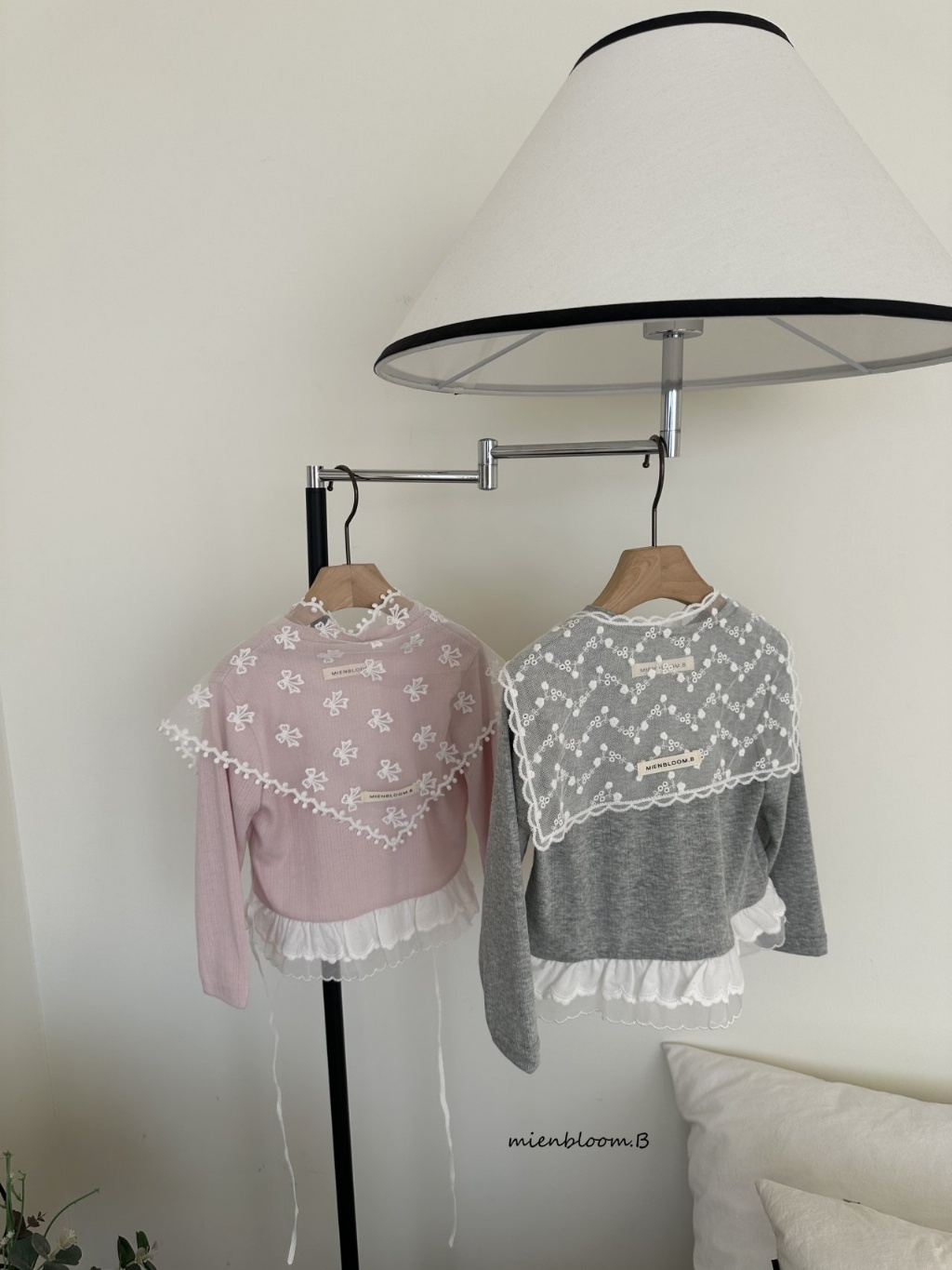 正韓春 Mien 嫩嬰/小童絕美蕾絲披肩