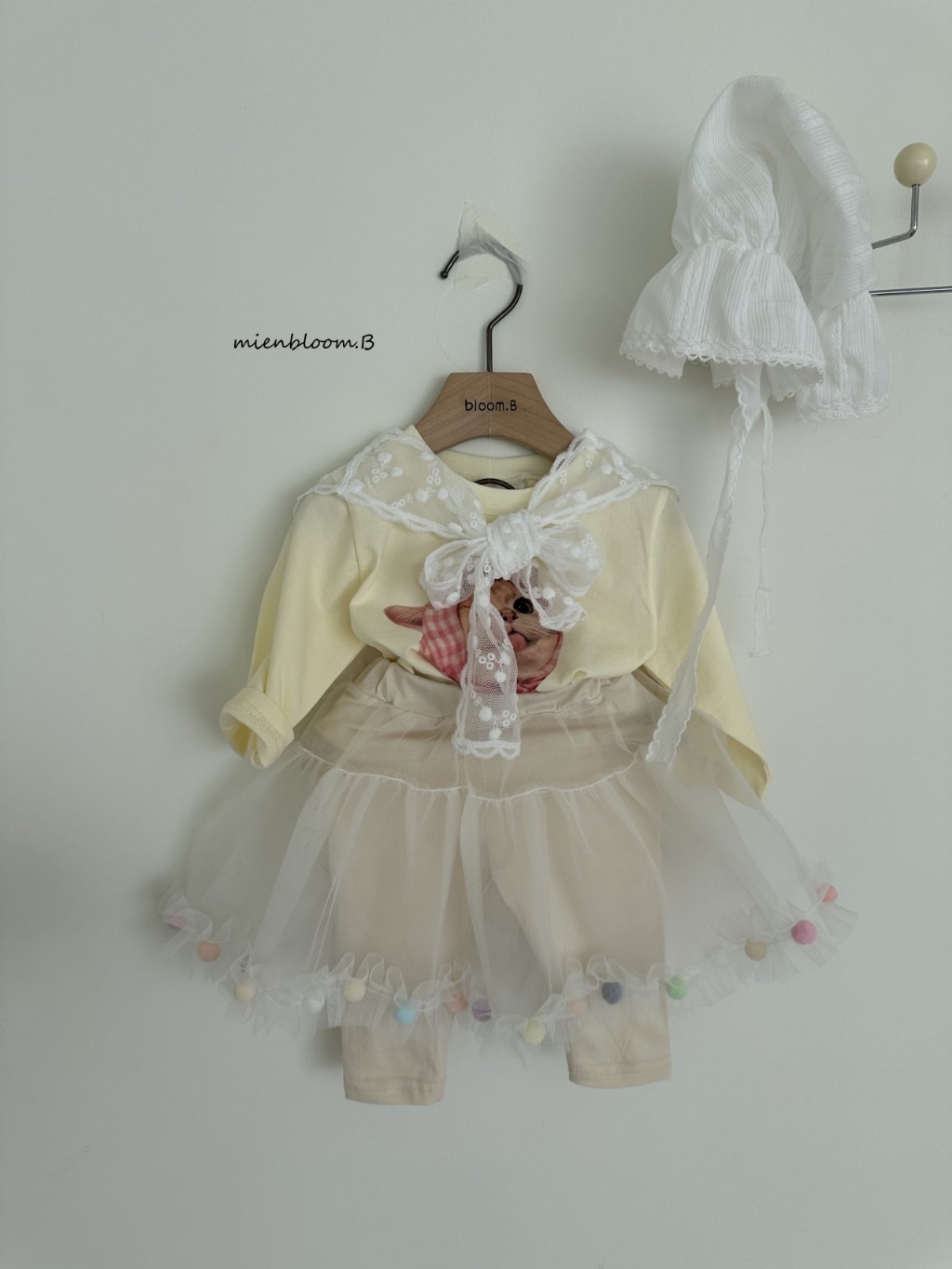 正韓春 Mien 嫩嬰/小童絕美蕾絲披肩