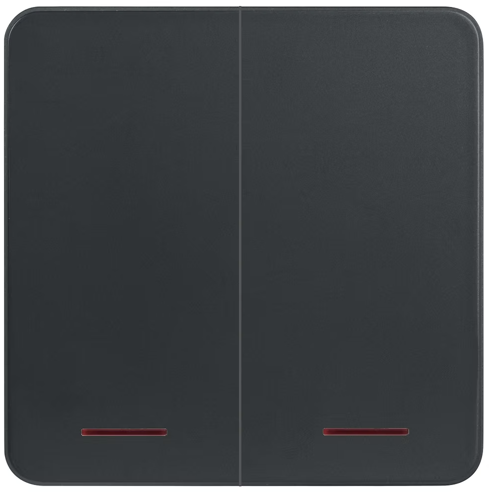 Hager Dream 20A孖位燈曲  (白色/典雅金/騎士黑/星際灰)