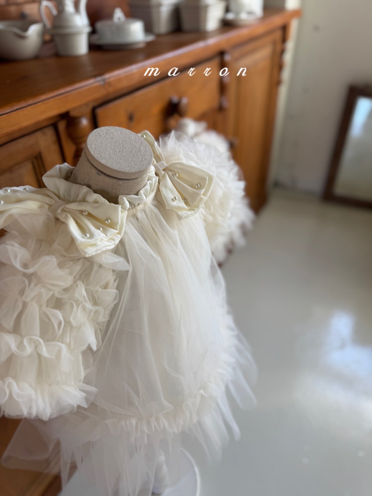 雲朵輕紗連衣裙