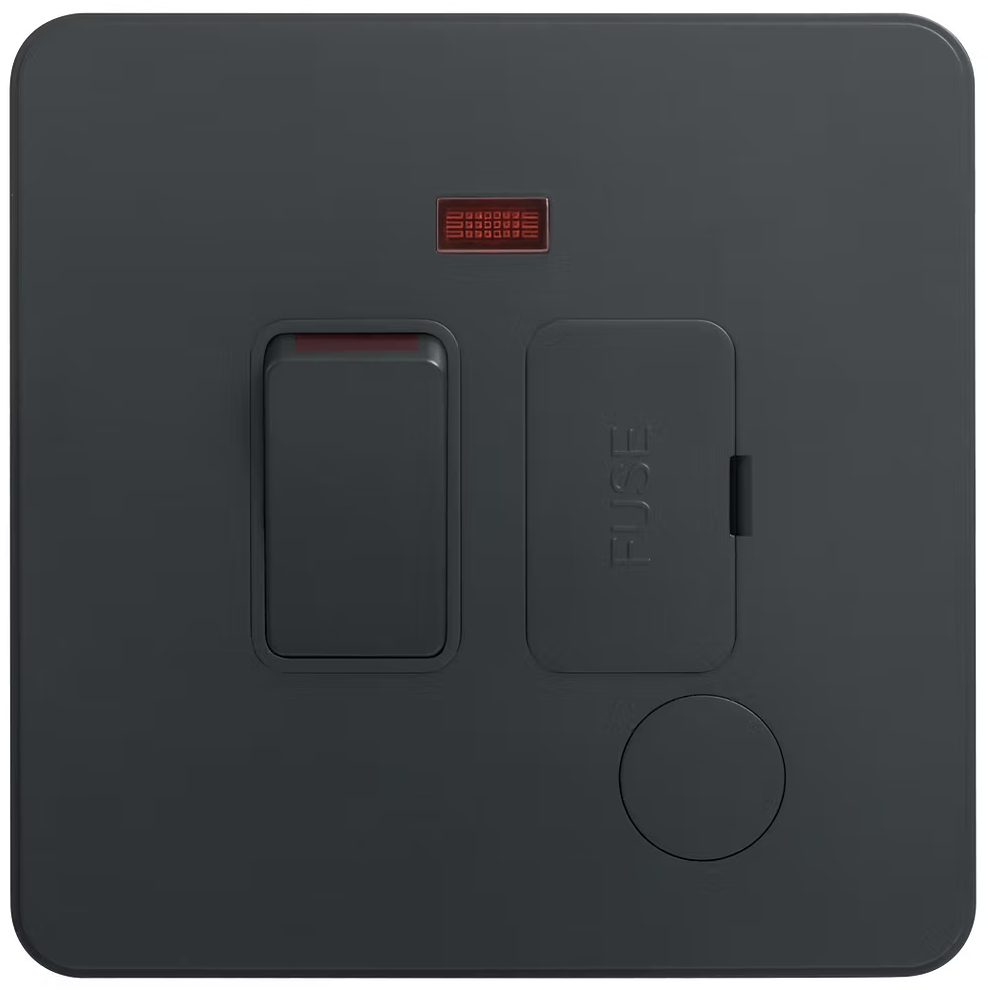 Hager Dream 13AFuse 有掣有燈接線蘇  (白色/典雅金/騎士黑/星際灰)