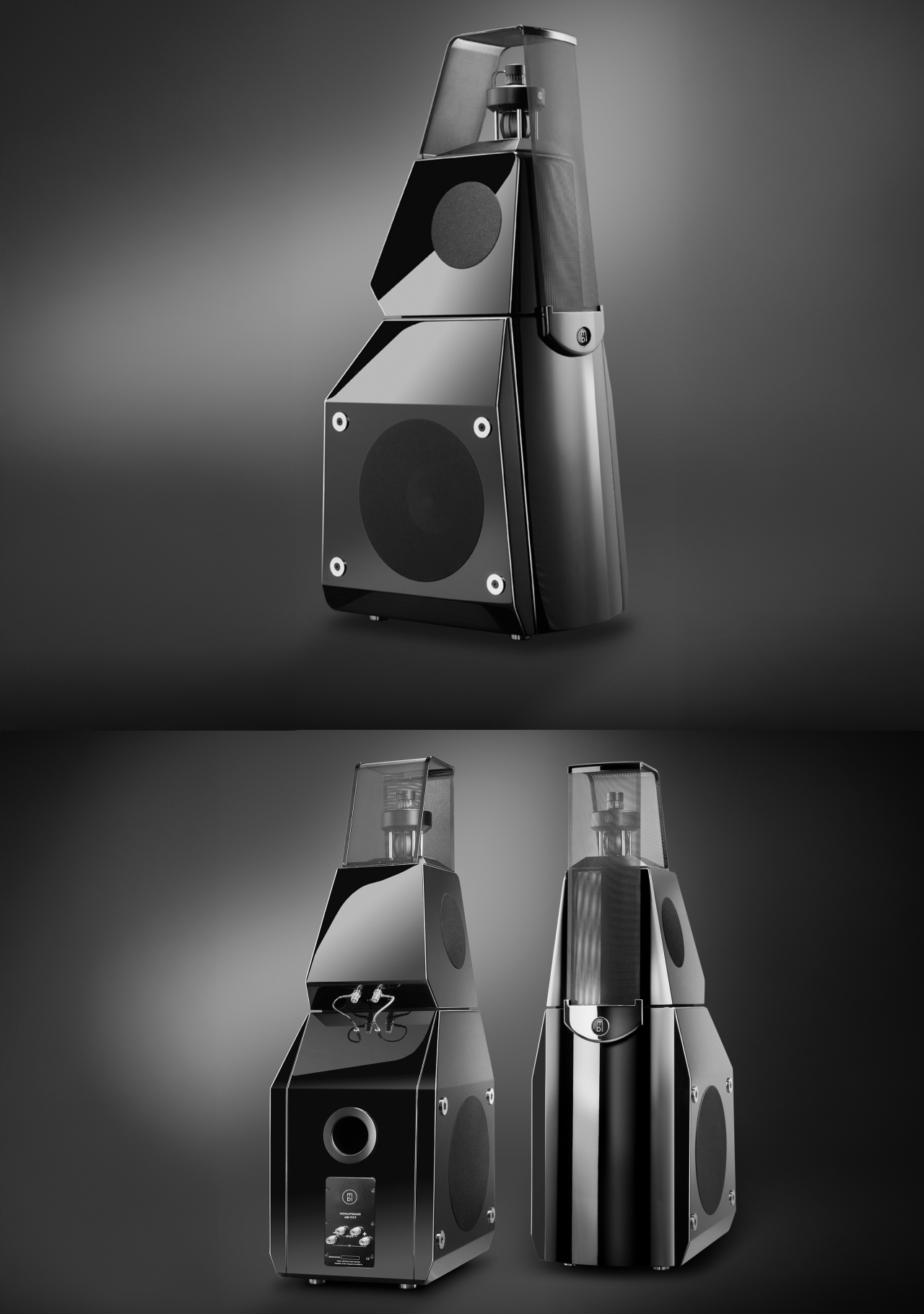 MBL 111 F Black Front and Back View