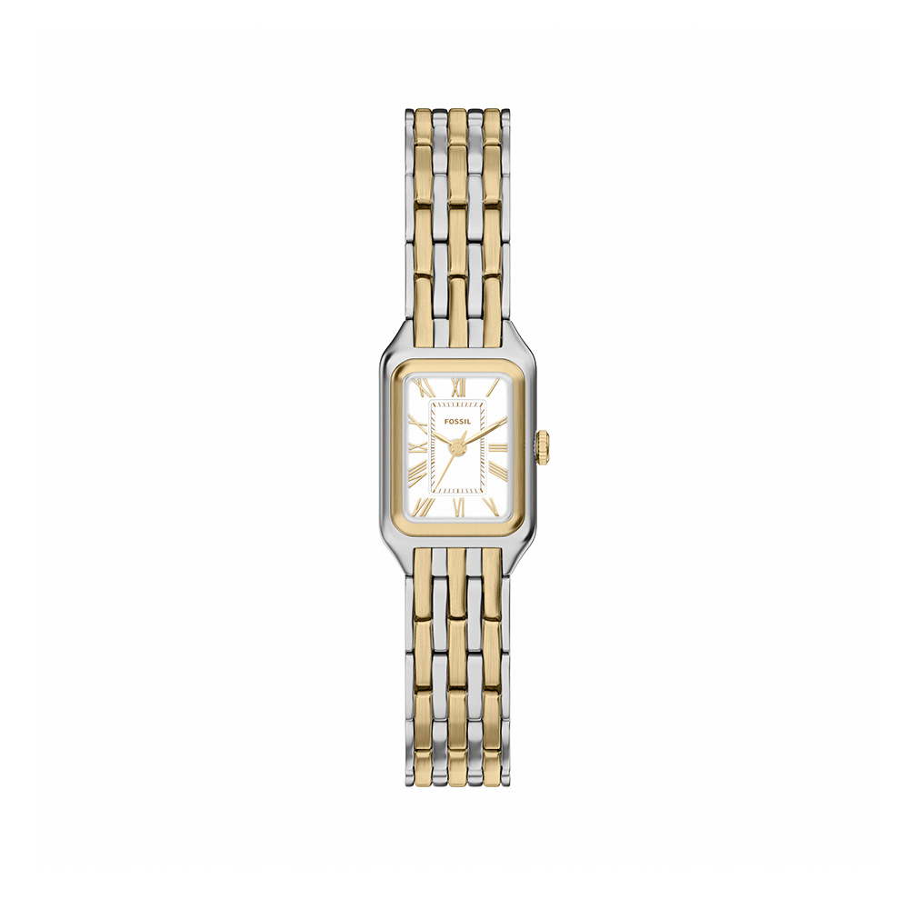 Raquel 爵士女伶復古女錶 金銀雙色不鏽鋼錶帶 18MM ES5468