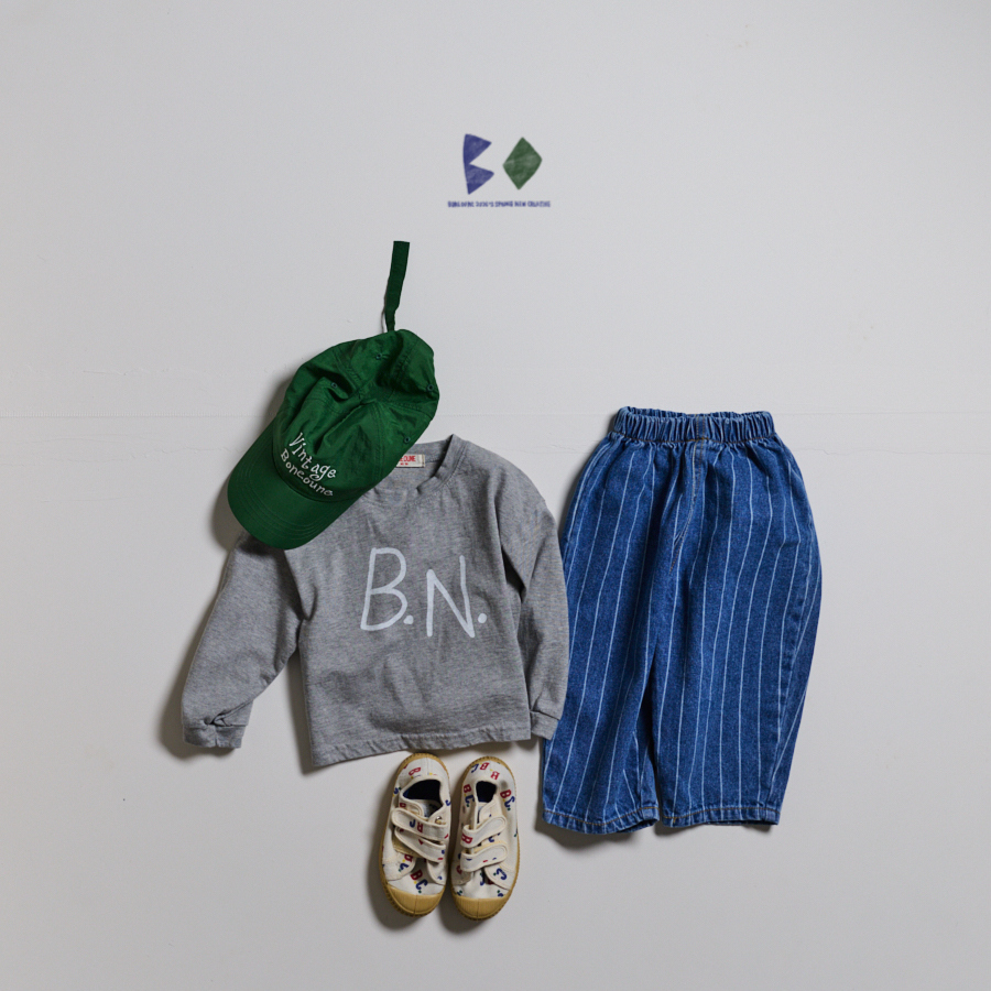 小大人丹寧條紋褲