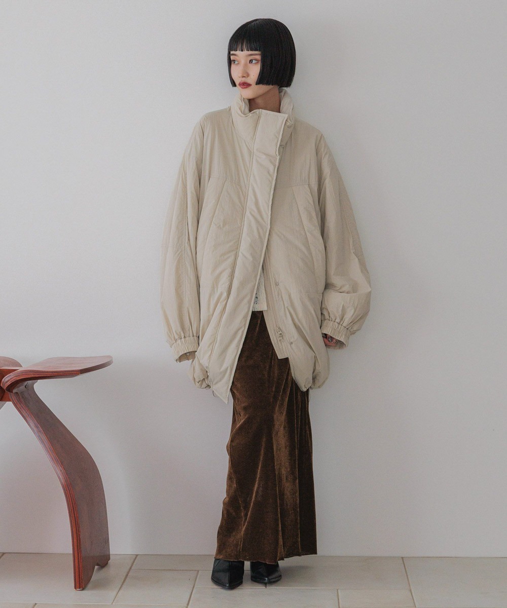 折扣現貨┃LOWRYS FARM 防潑水 保暖 高領 蓬鬆感 長版外套