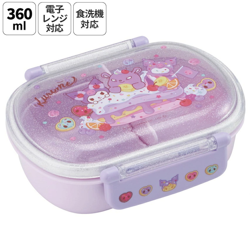 日本製 2026 新版 Skater 圓角餐盒 - Kuromi