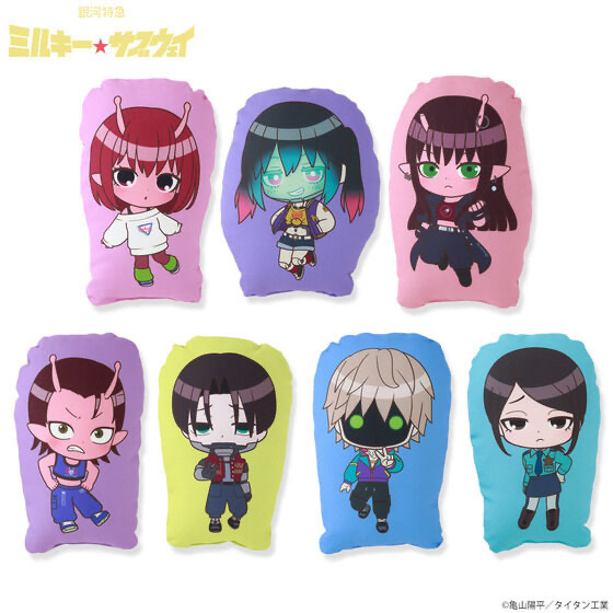 244865 Pbandai 預訂 2026/3月 銀河特急 ミルキー☆サブウェイ ミニクッション（全7種）