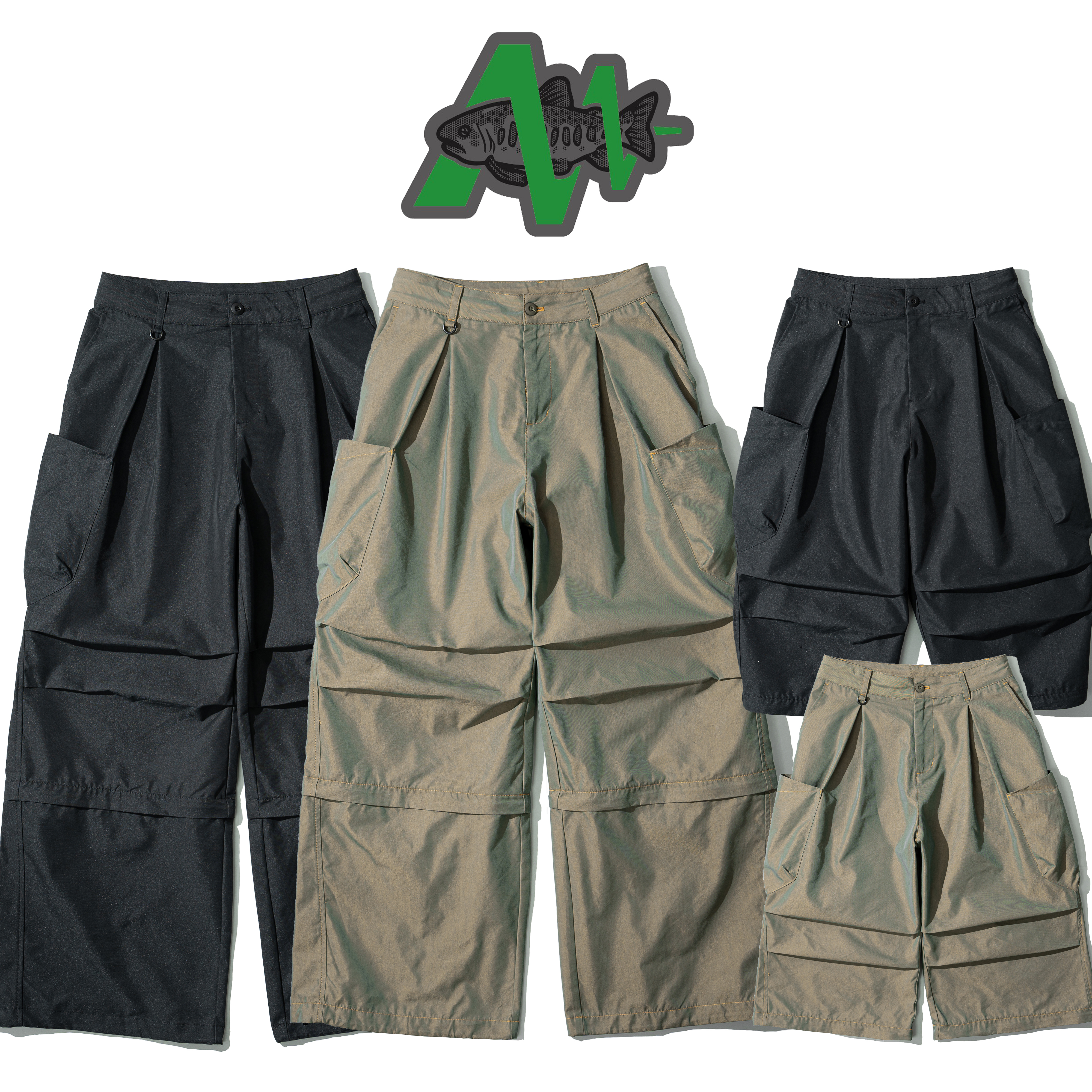 AGILITY x Wesily Capsule Collection Pants 膠囊系列 可拆 喇叭版型 闊腿長褲 [AW3]