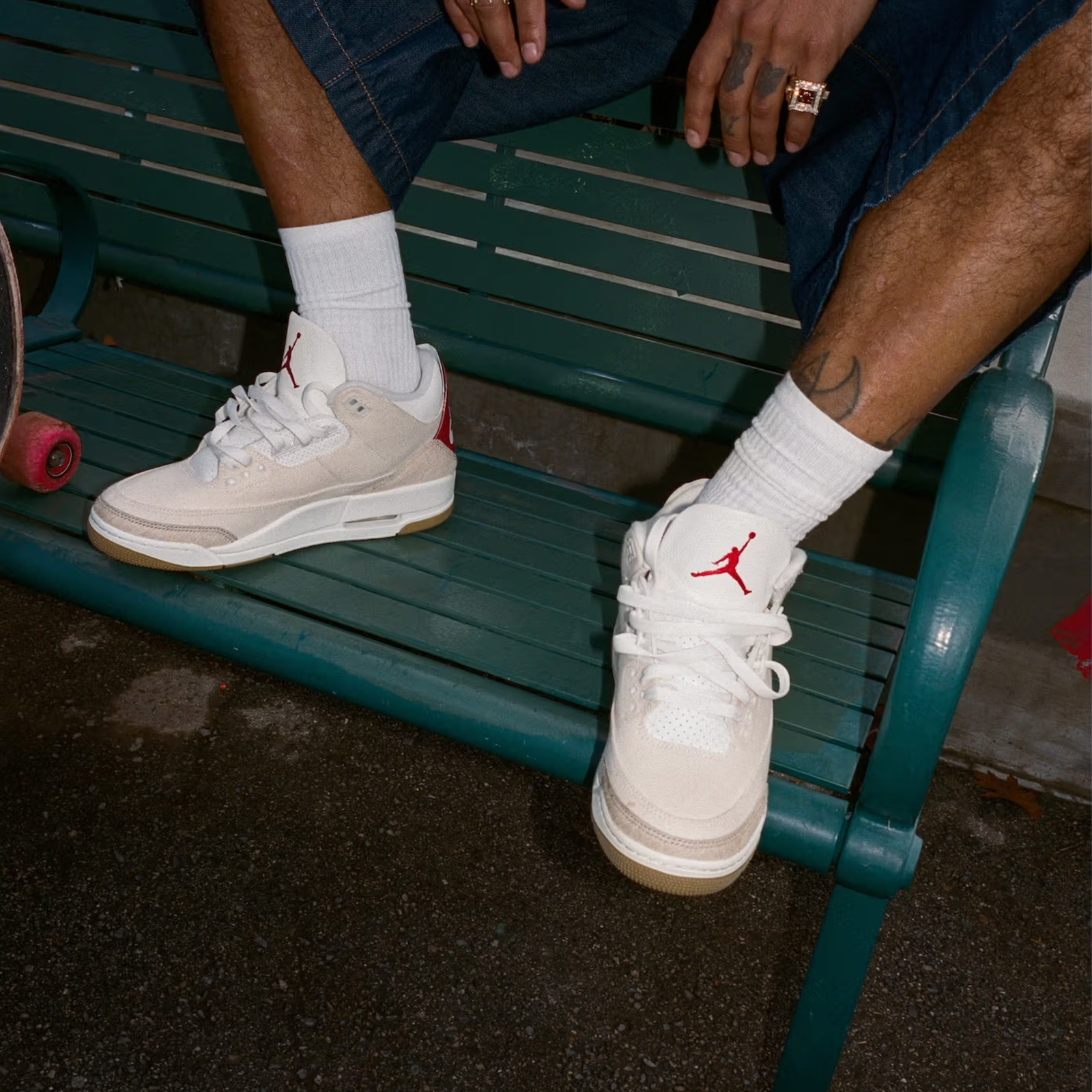 Air Jordan 3 x Levi's 聯名款 馬年限定 米黃 單寧 帆布 牛仔布 紅標 刺繡 AJ3經典復刻 IR0910-400