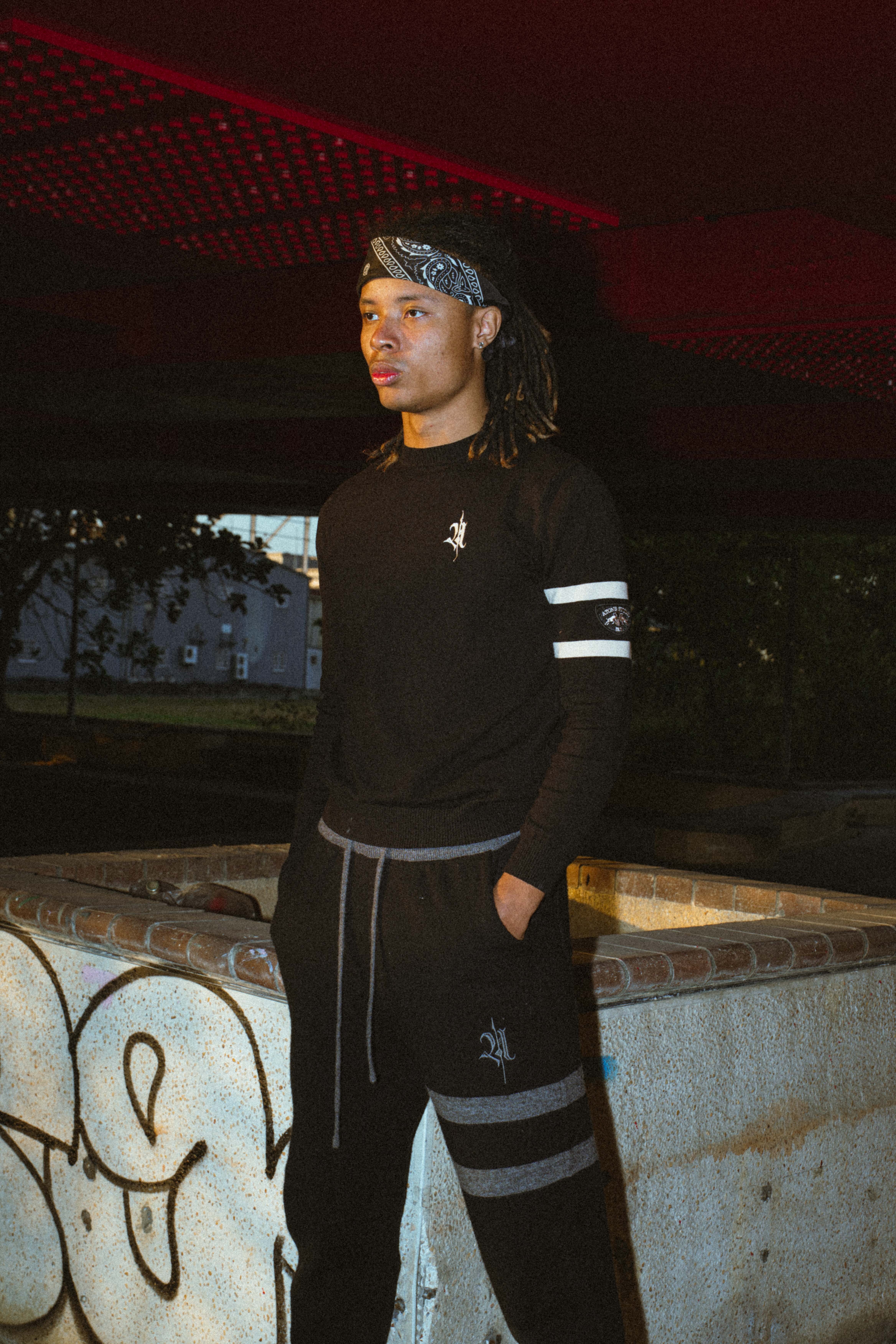 ATONE ATONE Canvas Patch Knit Crewneck 雙線 圓領 上衣