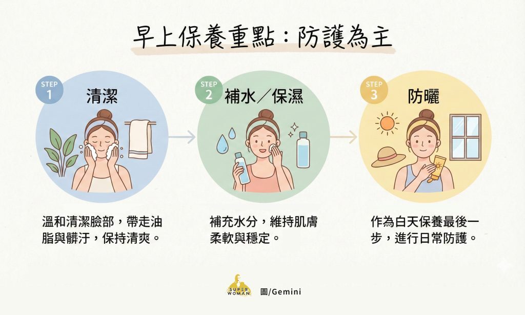 延緩老化的早上保養流程