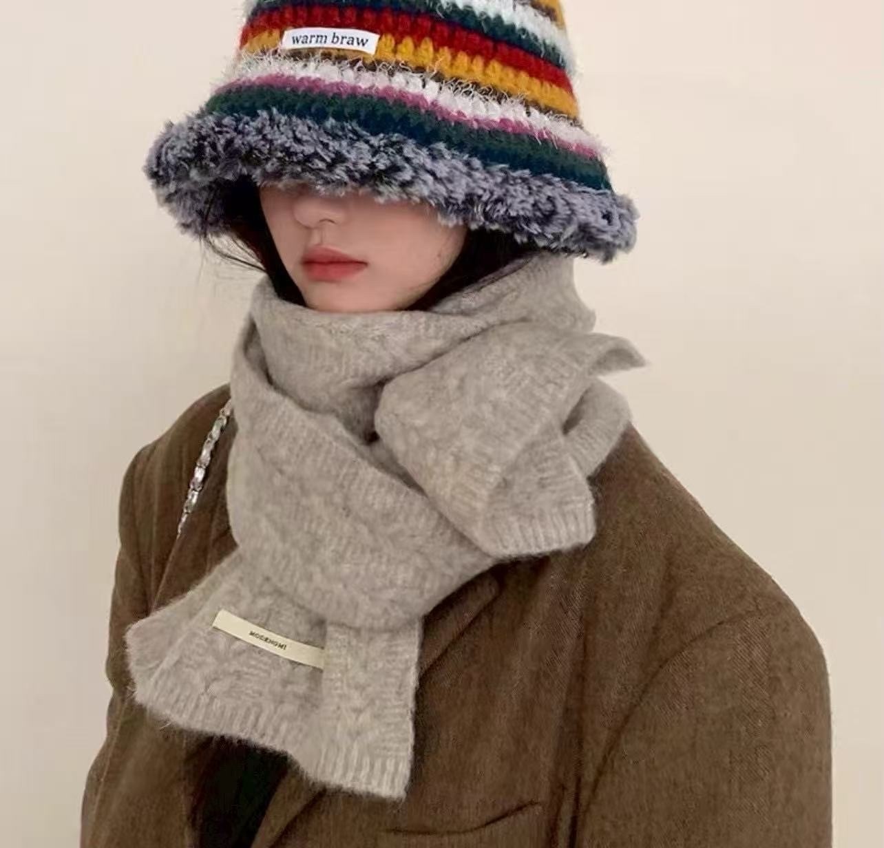 784 麻花羊毛圍巾🦙