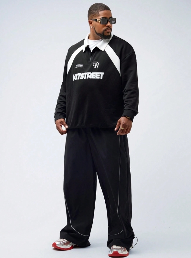 KADMAX大尺碼-男士抽繩反光條抽繩褲款〈KSMS2746〉