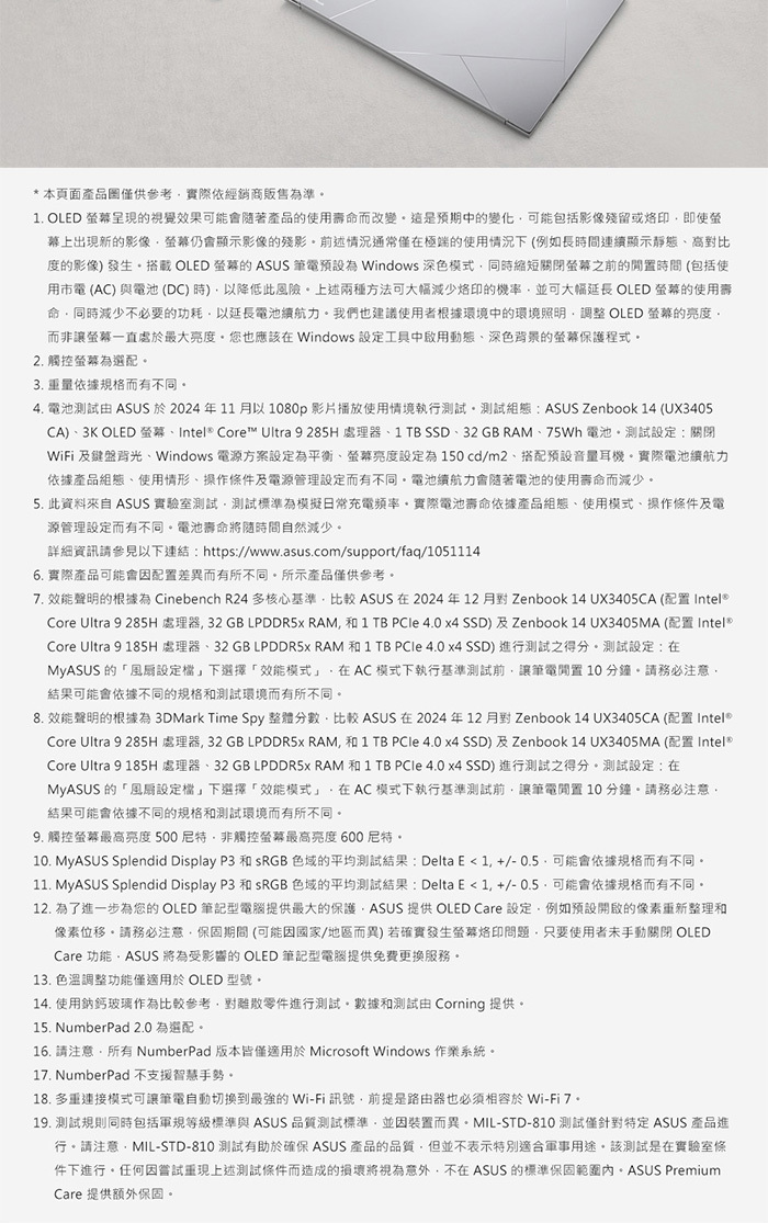 UX3405CA-0222S255H其他說明