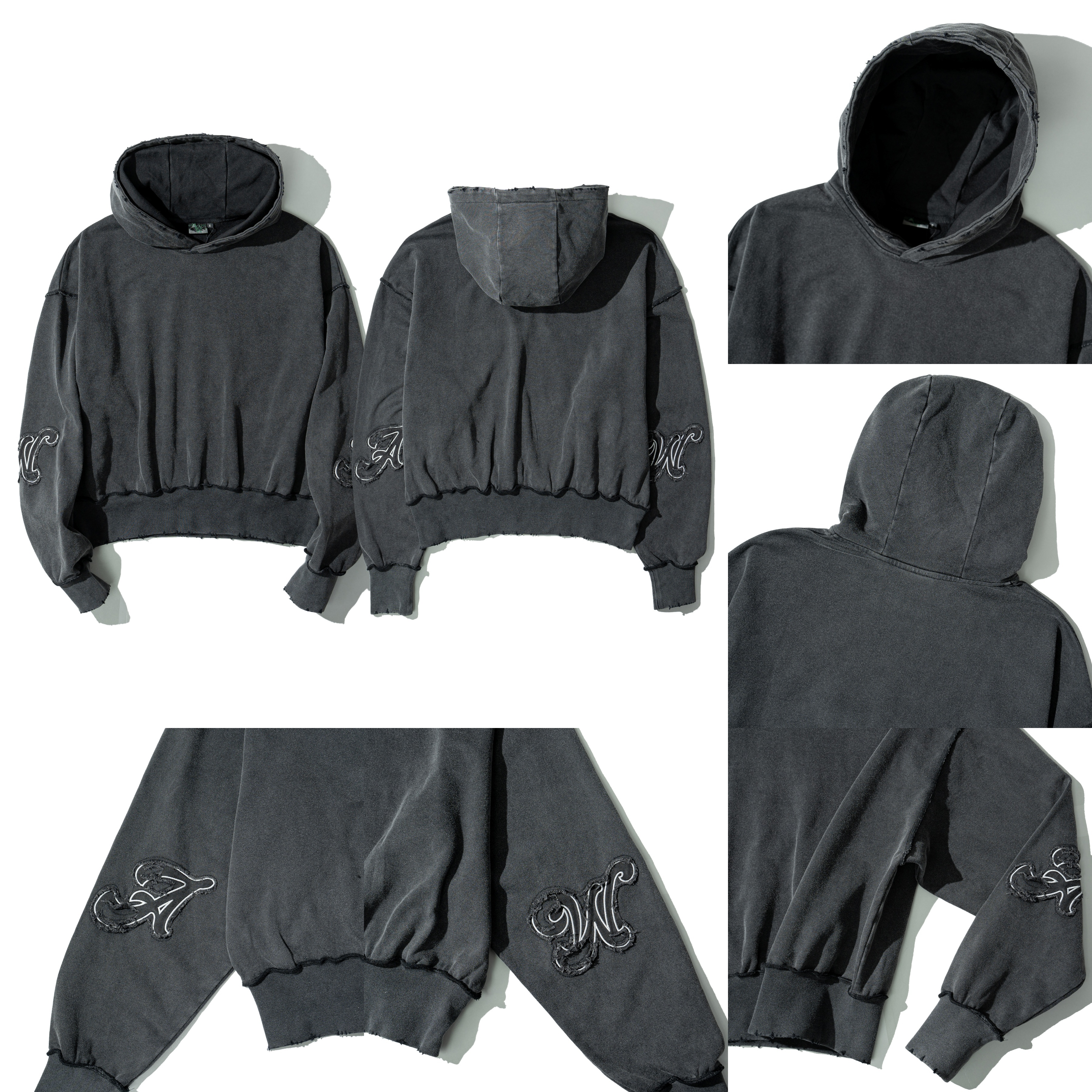 AGILITY x Wesily Capsule Collection Hoodie 膠囊系列 寬短 水洗帽Tee [AW1]
