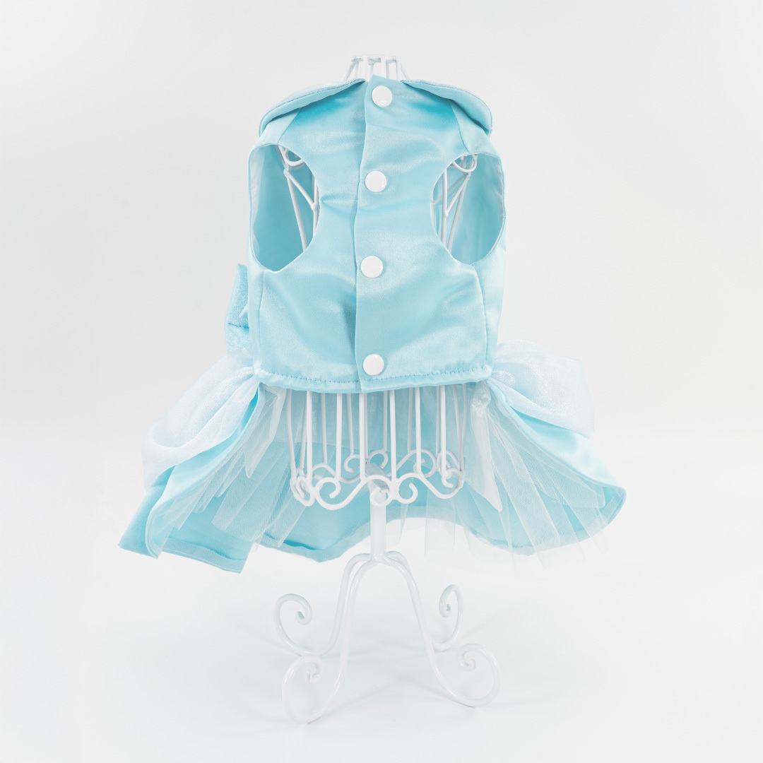 Turquoise Blue Shimmer Tulle Dress