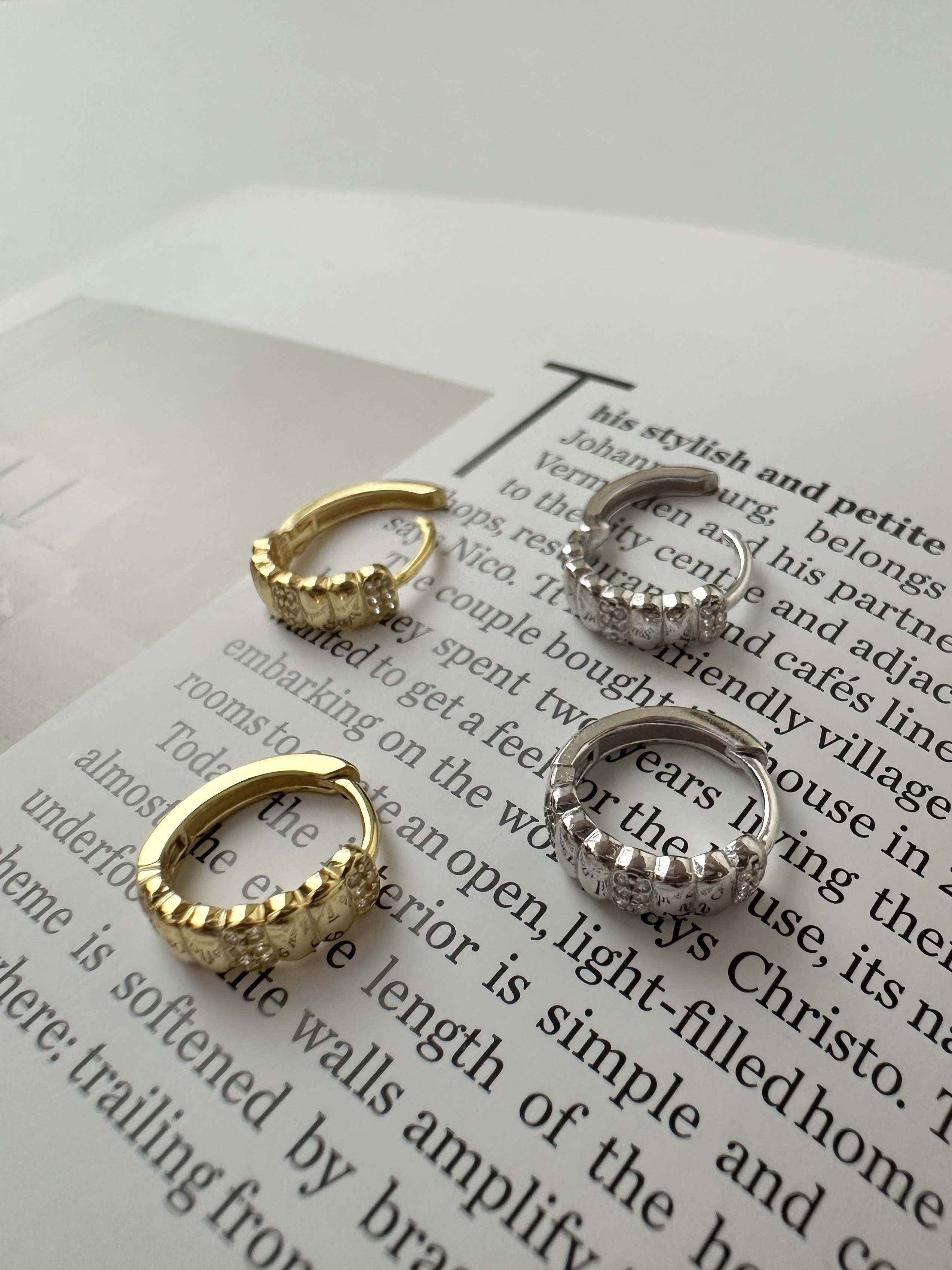 S925 bijoux roof hoop pierce