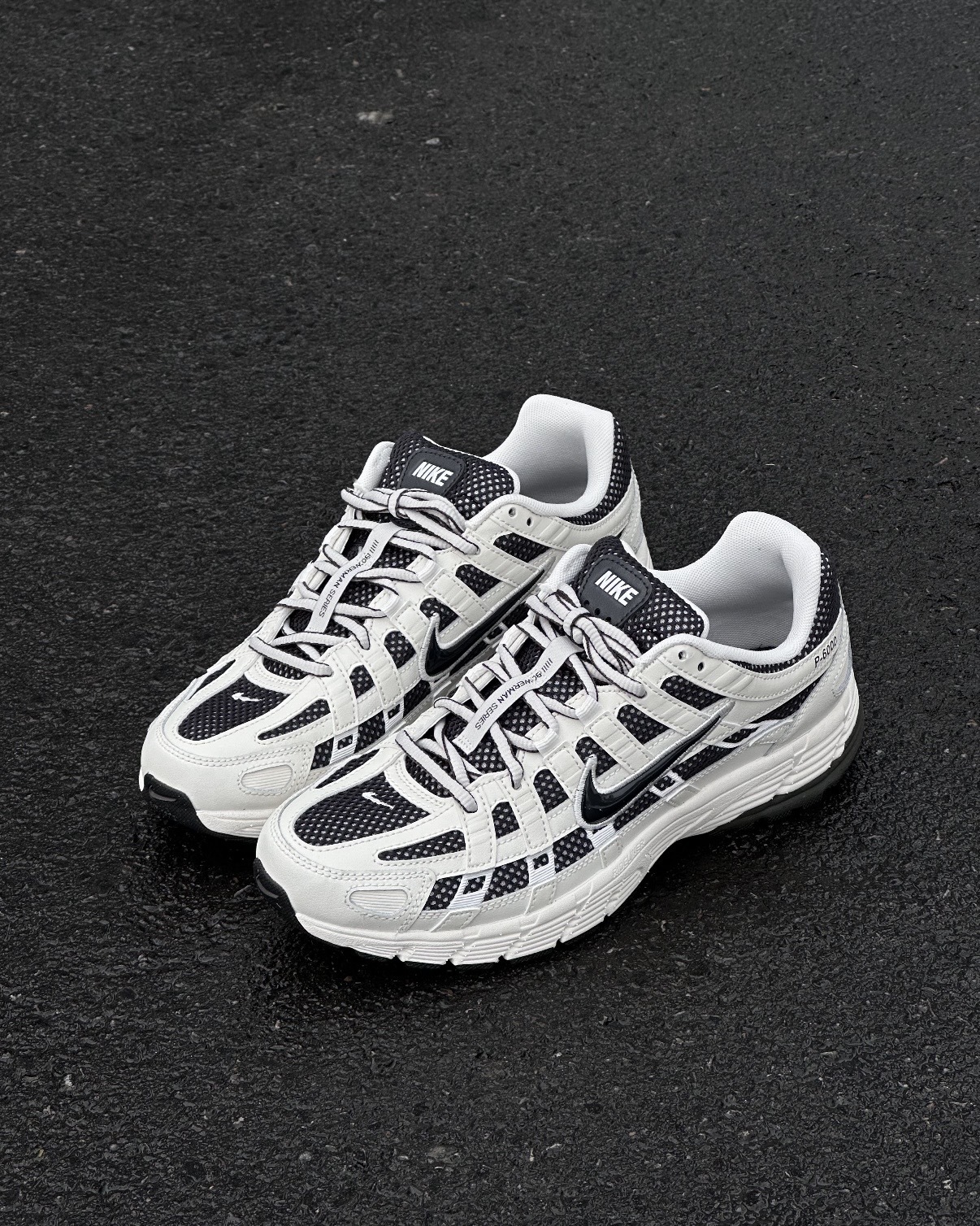 NIKE P-6000 SUEDE 奶油白黑 米白 灰白 白黑 黑色 復古 男鞋 IO8711-101 / 預購