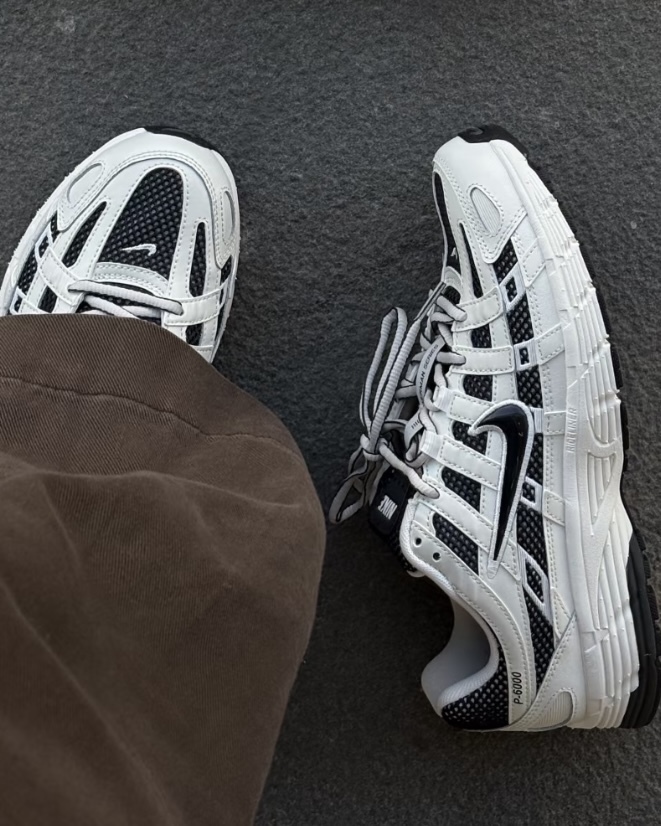 NIKE P-6000 SUEDE 奶油白黑 米白 灰白 白黑 黑色 復古 男鞋 IO8711-101 / 預購