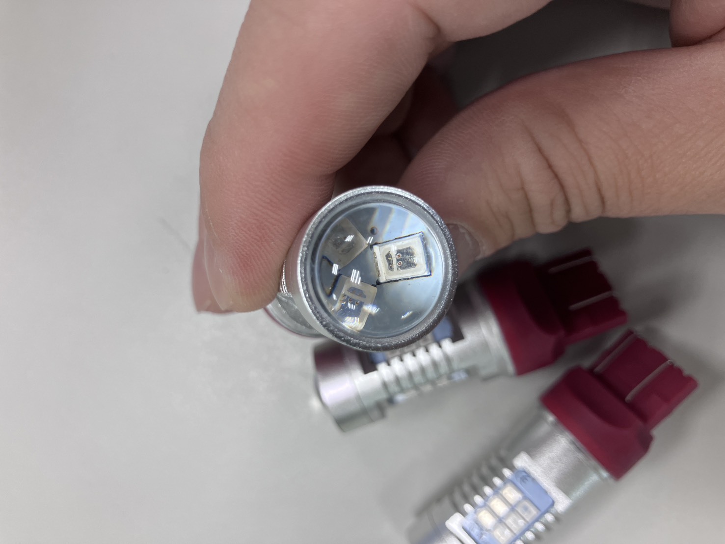 【年終出清】T20 7443 21晶 2835 SMD LED 魚眼 紅光煞車燈 保固七天 (三顆合售)