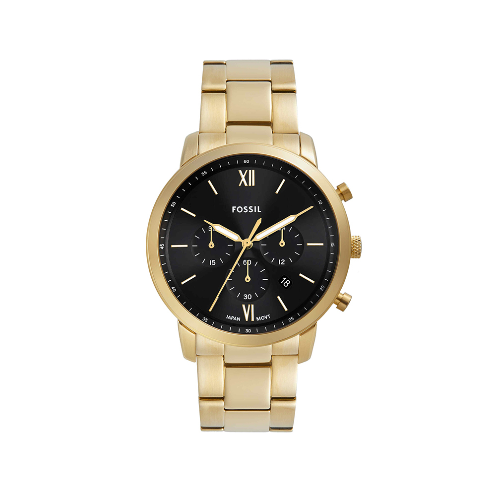 Neutra 新雅仕計時手錶 金色不鏽鋼錶帶 42MM FS6093