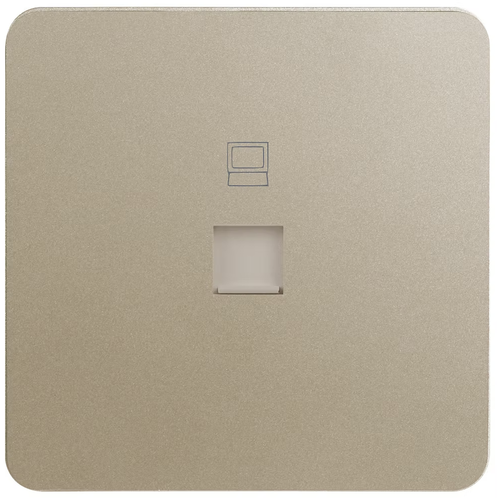 Hager Dream 單位 CAT6 數據插座 (白色/典雅金/騎士黑/星際灰)