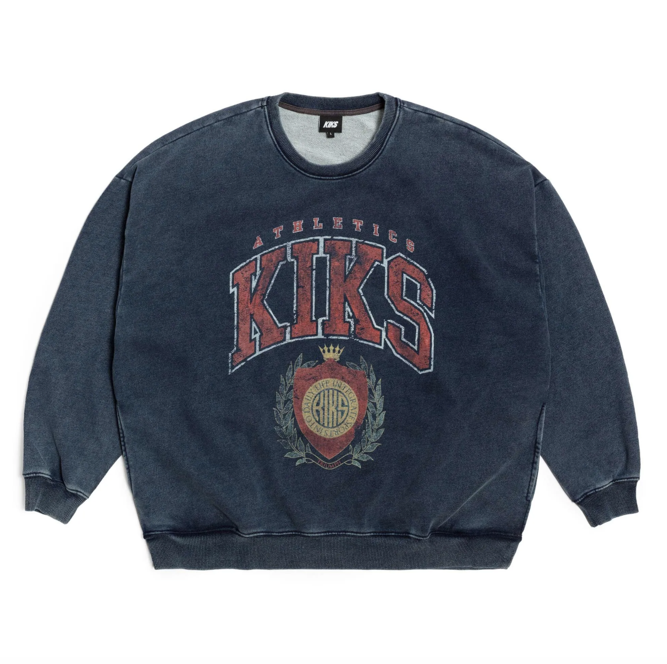 【KIKS】VINTAGE隊徽 大學TEE