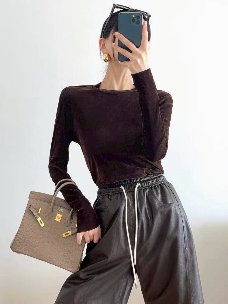 3085 時髦聚焦絨感上衣