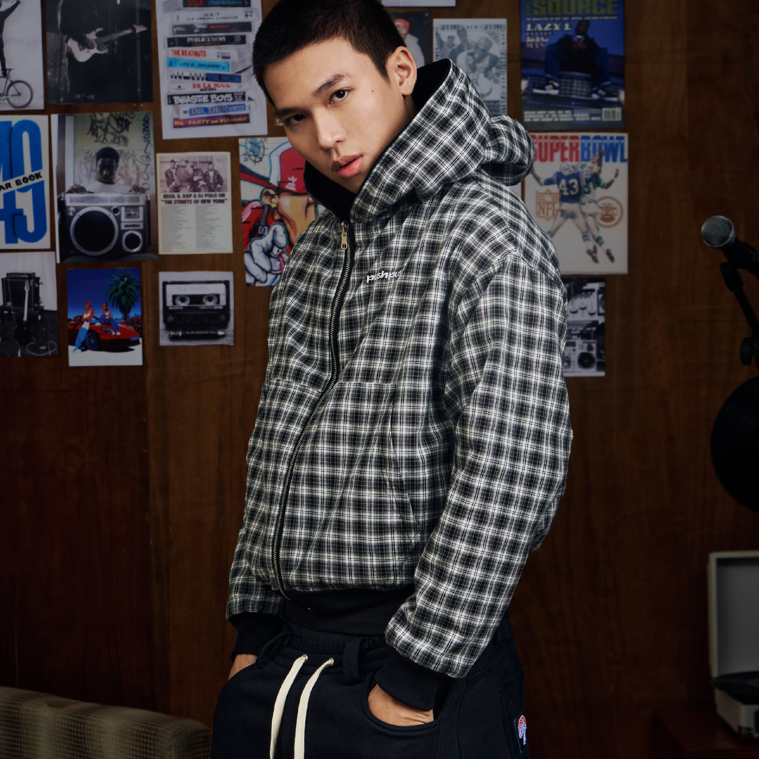 PUSH PUSH PP Flipside Zip Hoodie 雙面穿 連帽外套