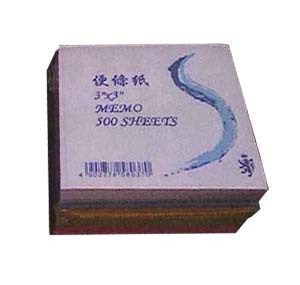 MEMO SHEET  3" x 3" - COLOR (without glue spine) 500683300