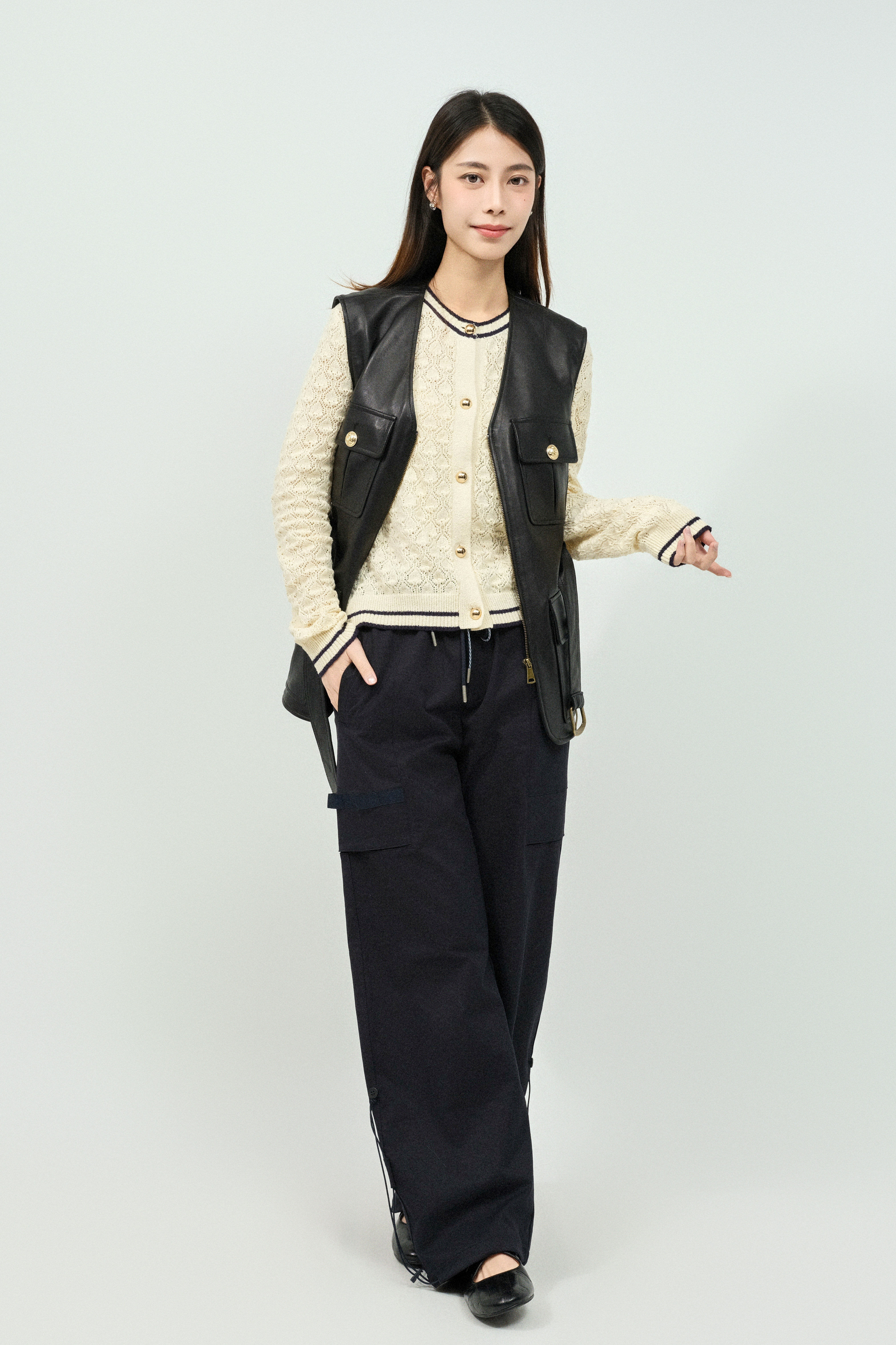 FW25_0344（真皮外套＋上衣＋長褲）