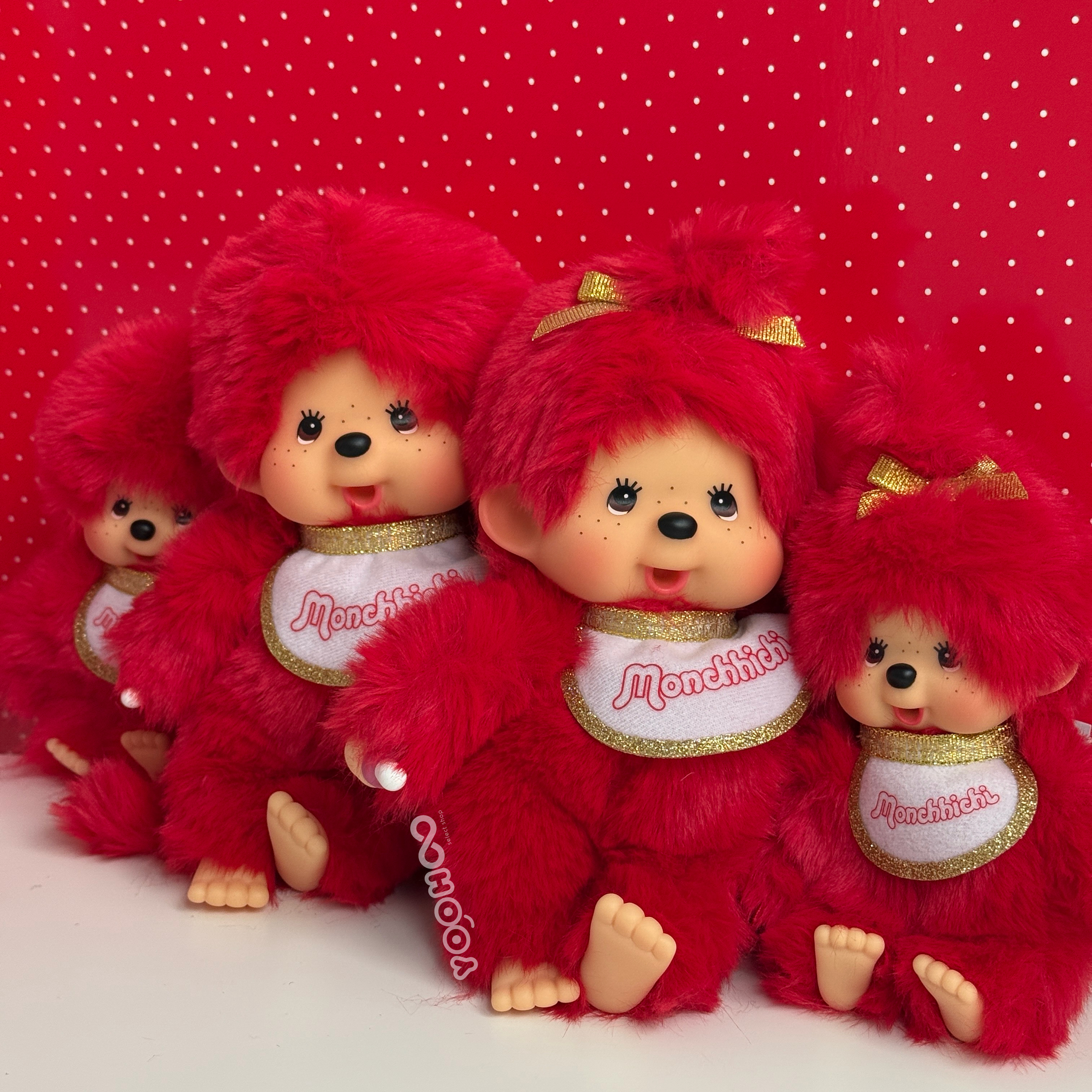 預購┃日本 Monchhichi X Kiddyland 80週年紀念版  夢奇奇 蒙奇奇 娃娃 吊飾