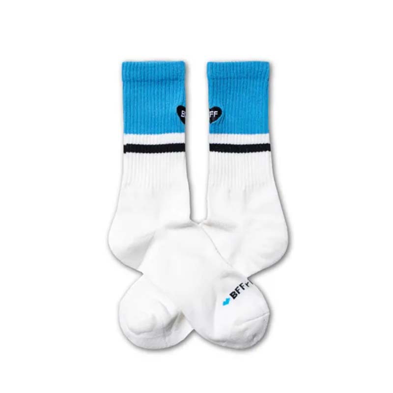 BFF Tiny Heart White 小愛心 白色 中筒襪  BF26002-WH [台灣現貨]