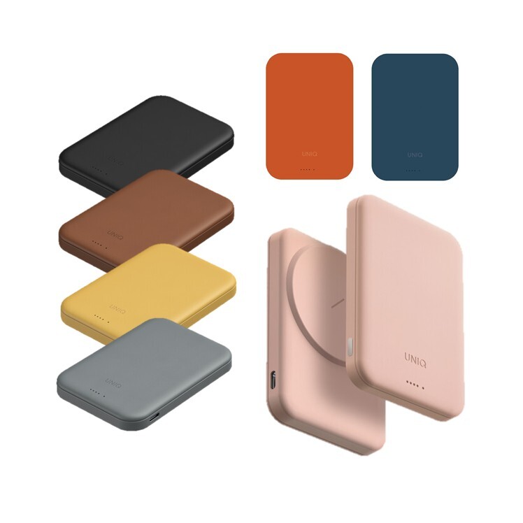 UNIQ Lexa Lyden 5000mAh PD20W 雙面磁吸皮革無線快充行動電源