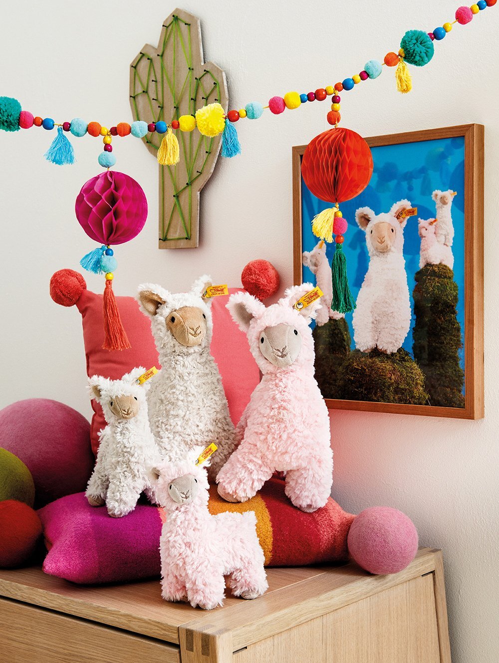 Steiff金耳釦泰迪熊 -Soft Cuddly Friends Leandro Llama 草泥馬羊駝