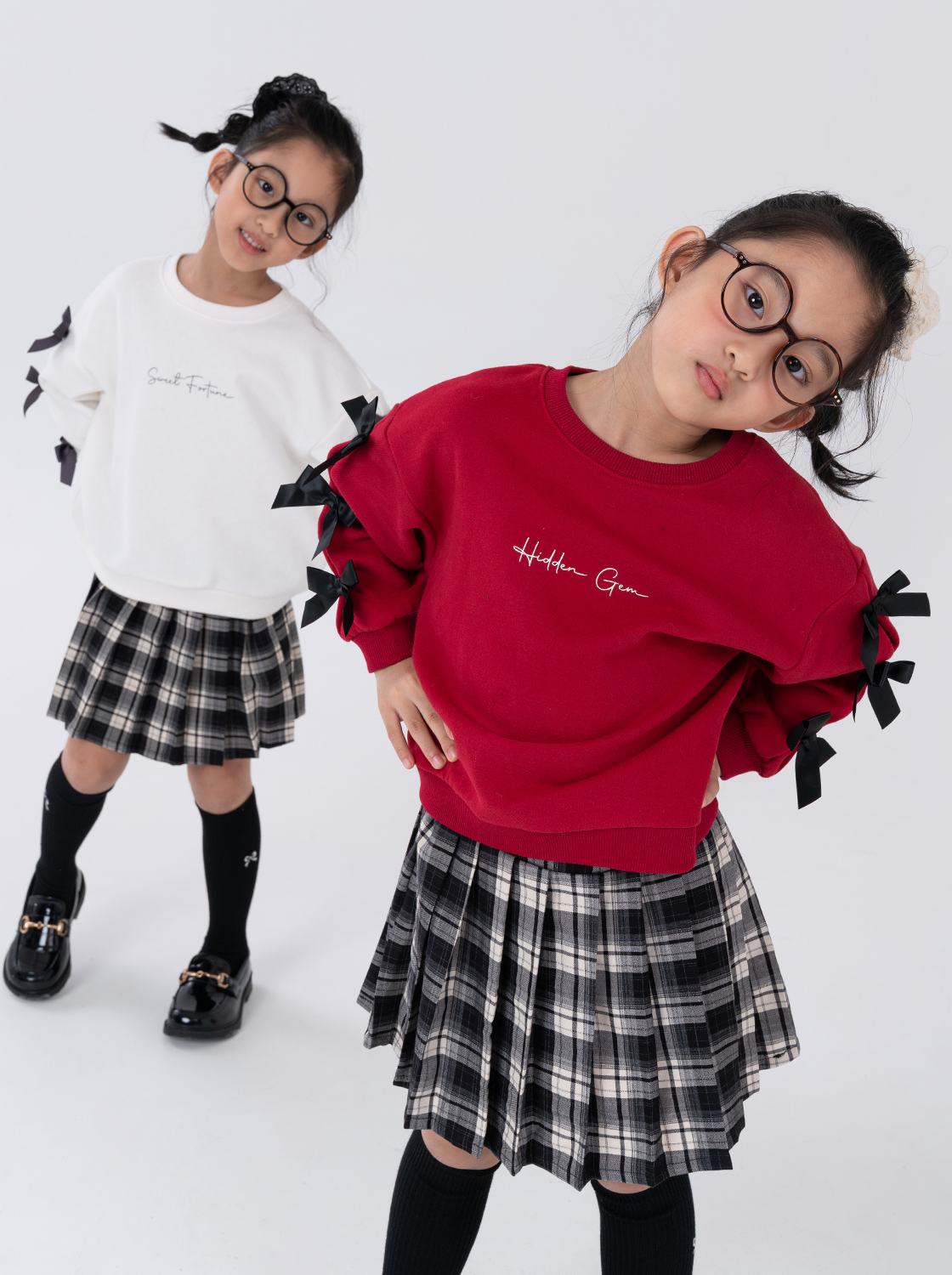 蝴蝶結袖口T恤【童裝】