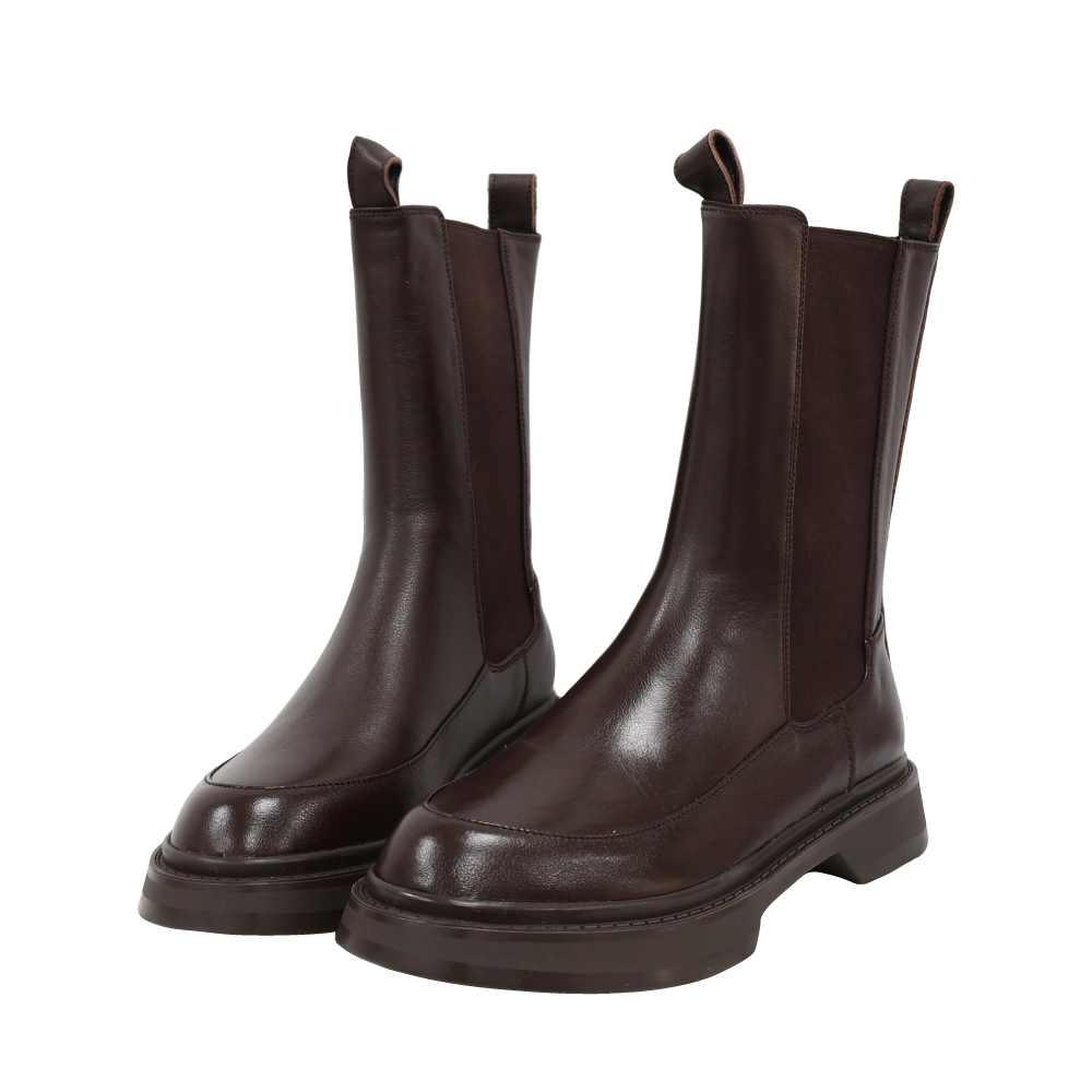 現貨 黑35 棕40  經典素面中筒短靴