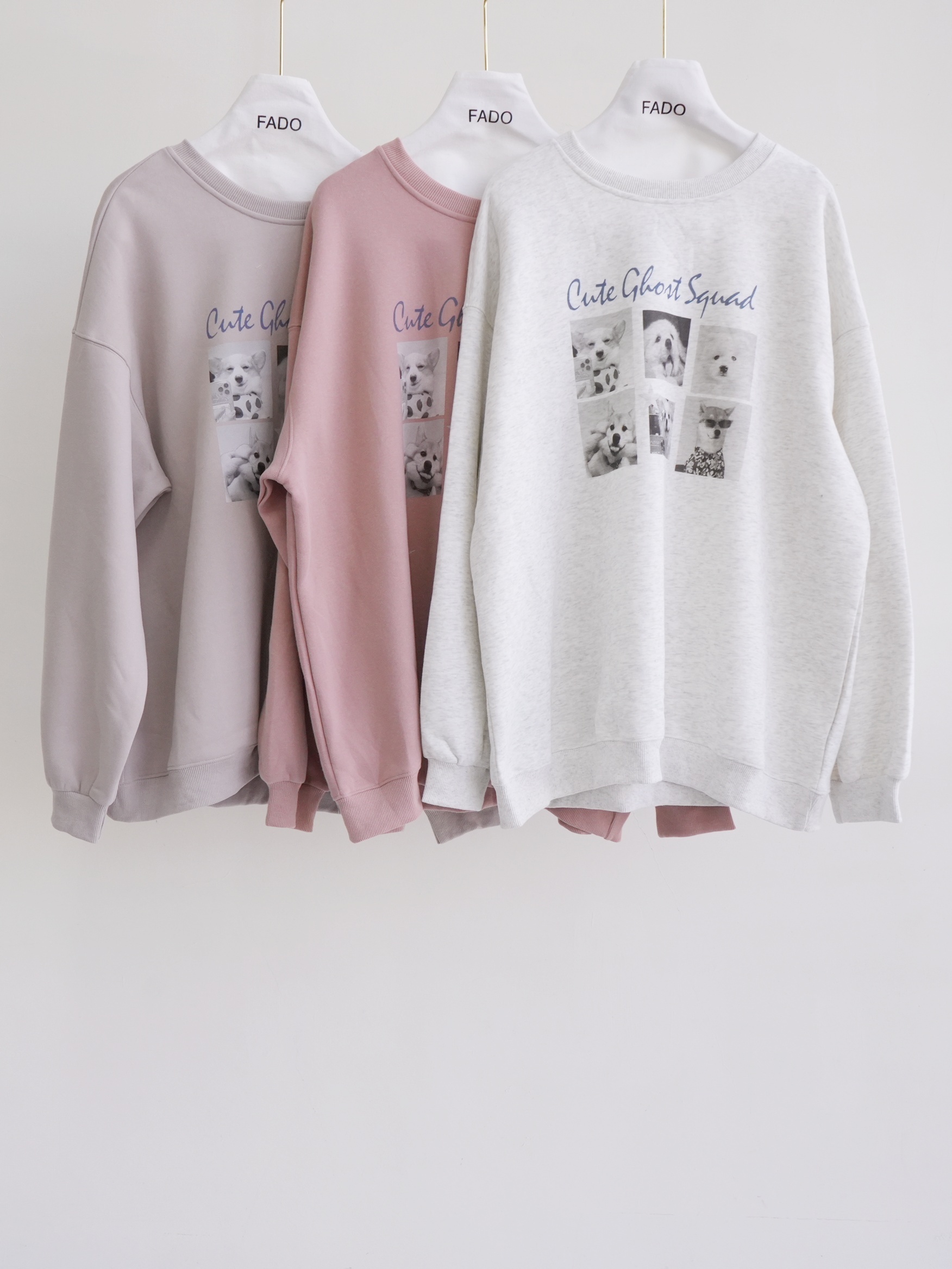 法朵Fado shop｜ 汪汪🐶 表情圖圓領Tee 0214040 三色