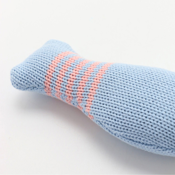 【PET PARADISE】寵物玩具- 毛線魚 灰、藍